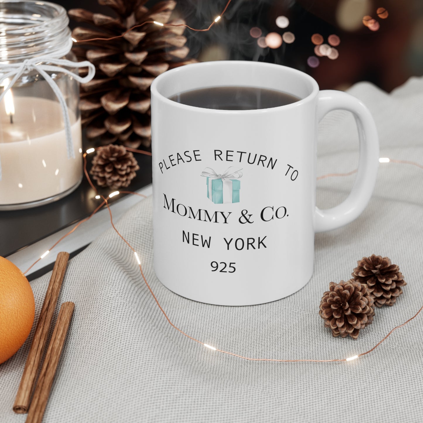 Please Return to Me Mug - 11oz White Mug - Breakfast at Tiffany Inspired - Mommy and Co.