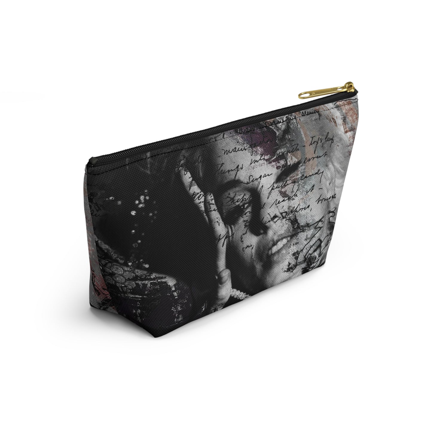 Lindsay Lohan Cosmetic Pouch w T-bottom, Accessory Pouch - Lindsay Lohan as Marilyn Monroe Abstract Makeup Bag