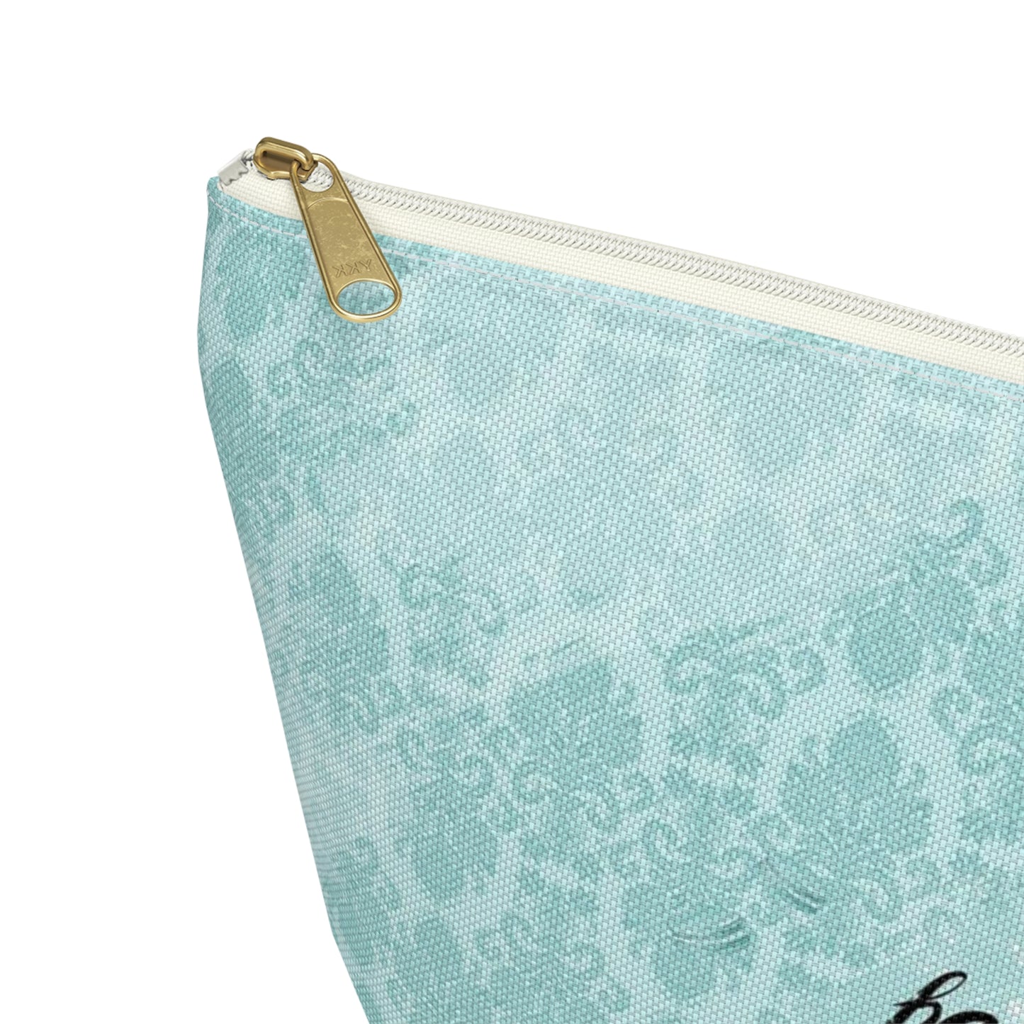 Happy Girls are the Prettiest Cosmetic Pouch w T-bottom, Accessory Pouch, Breakfast at Tiffany