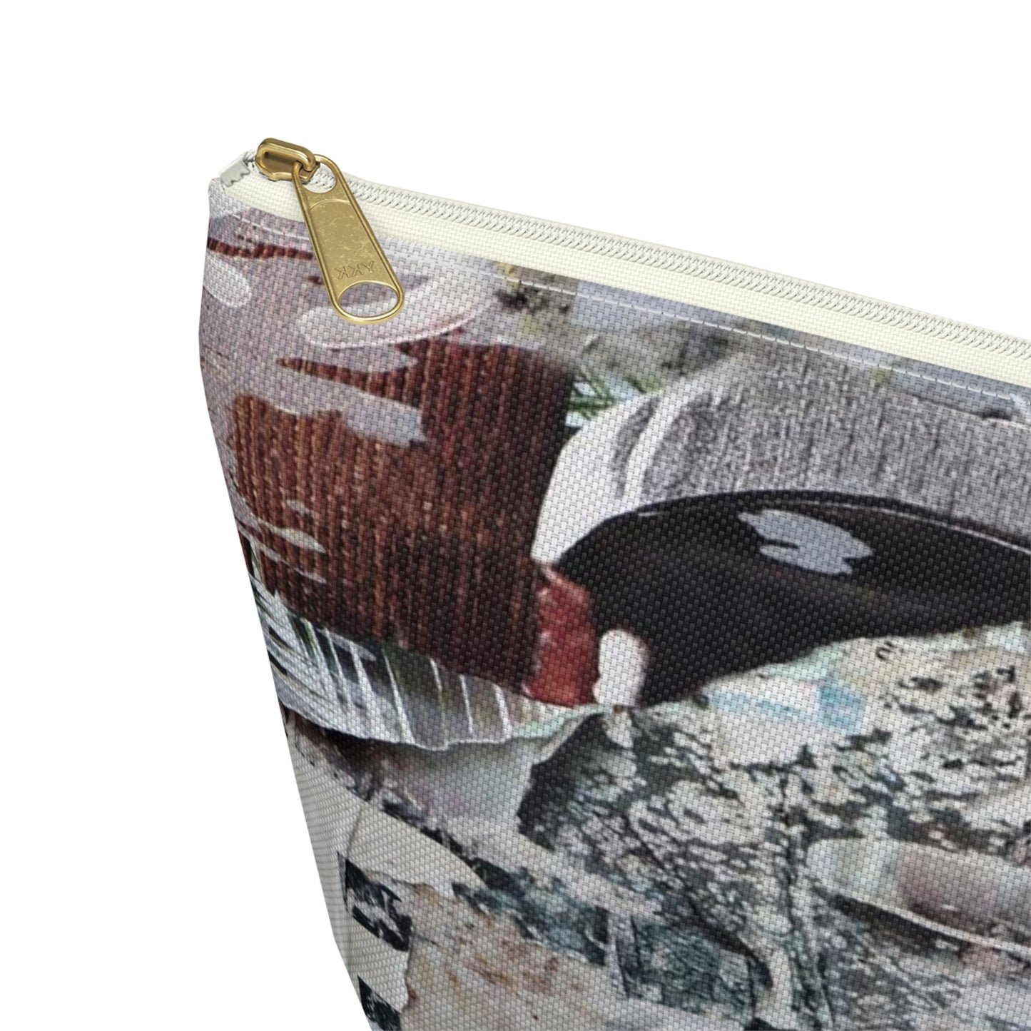 Urban Street Art Cosmetic Pouch w T-bottom, Accessory Pouch - Torn Poster Street Art Makeup Bag - BLO Bag 5