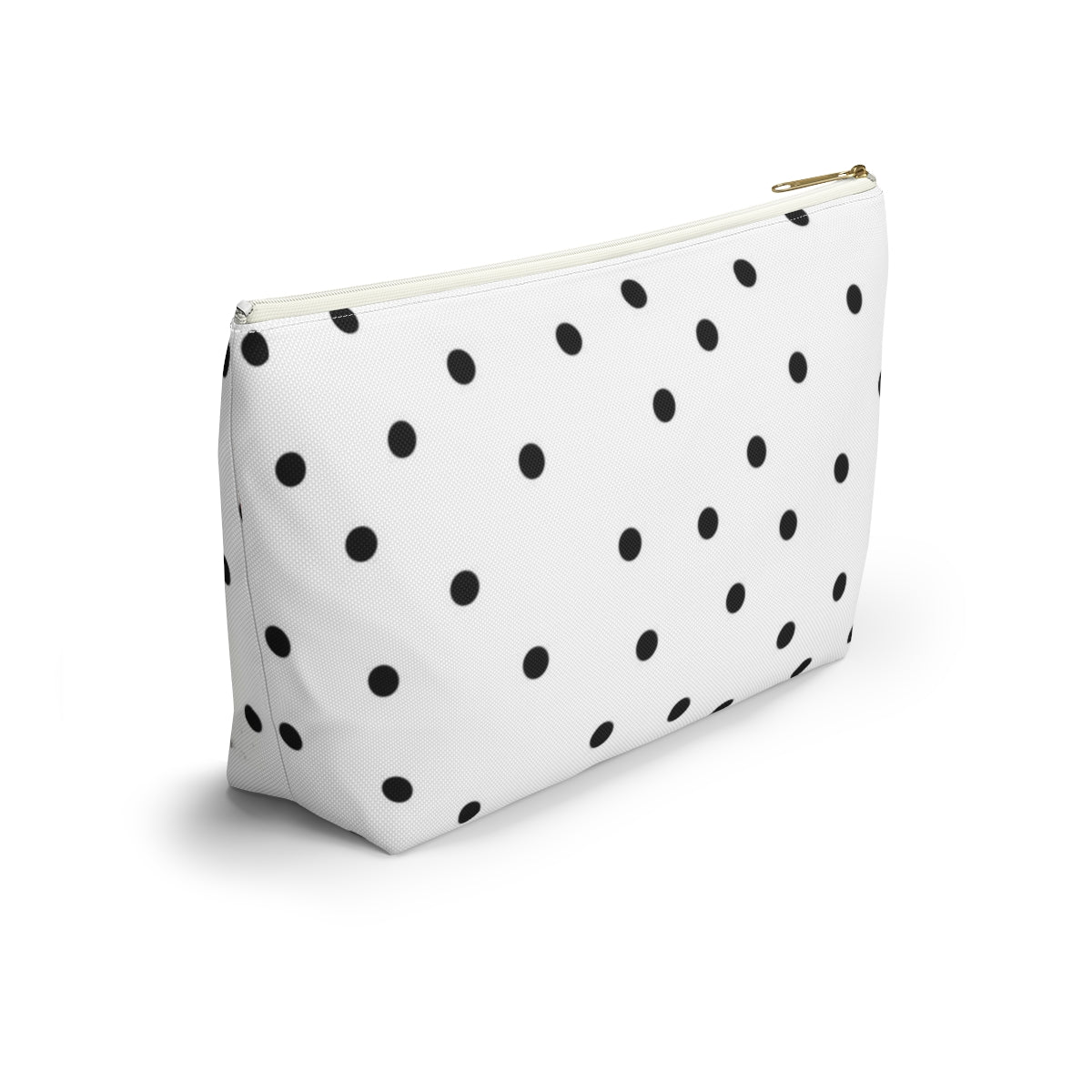 Personalized Wine Lovers Cosmetic Pouch w T-bottom, Accessory Pouch, Wine Glass Polka Dot