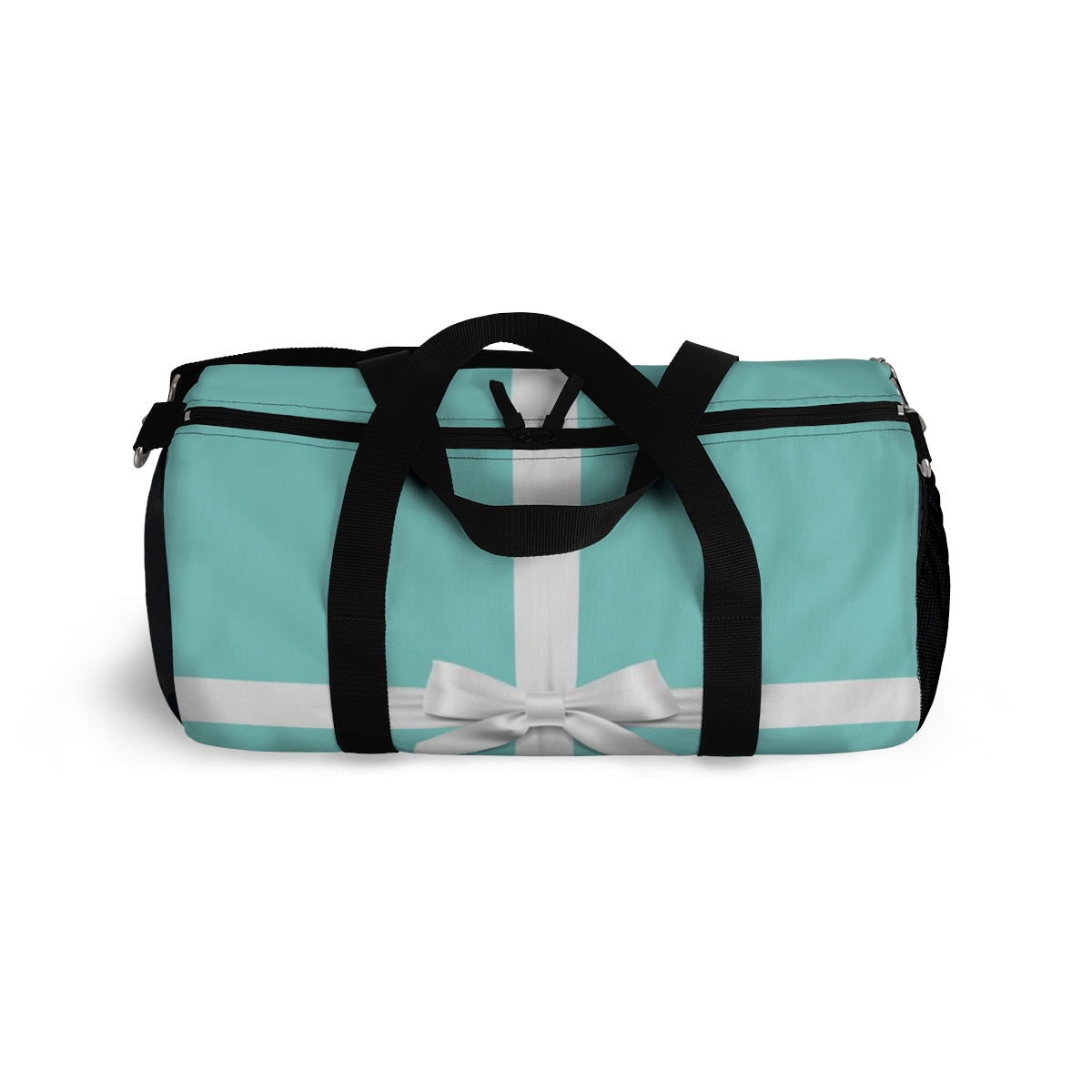 Personalized Little Blue Box Duffel Bag - White Bow