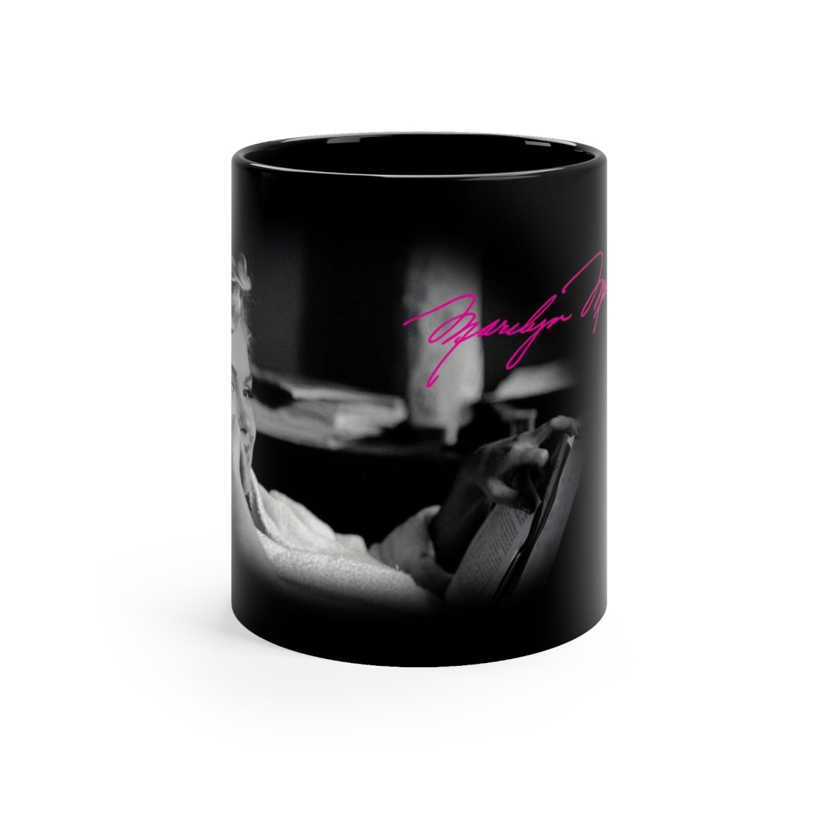 Marilyn Monroe 11oz Mug - Hot Pink Autograph