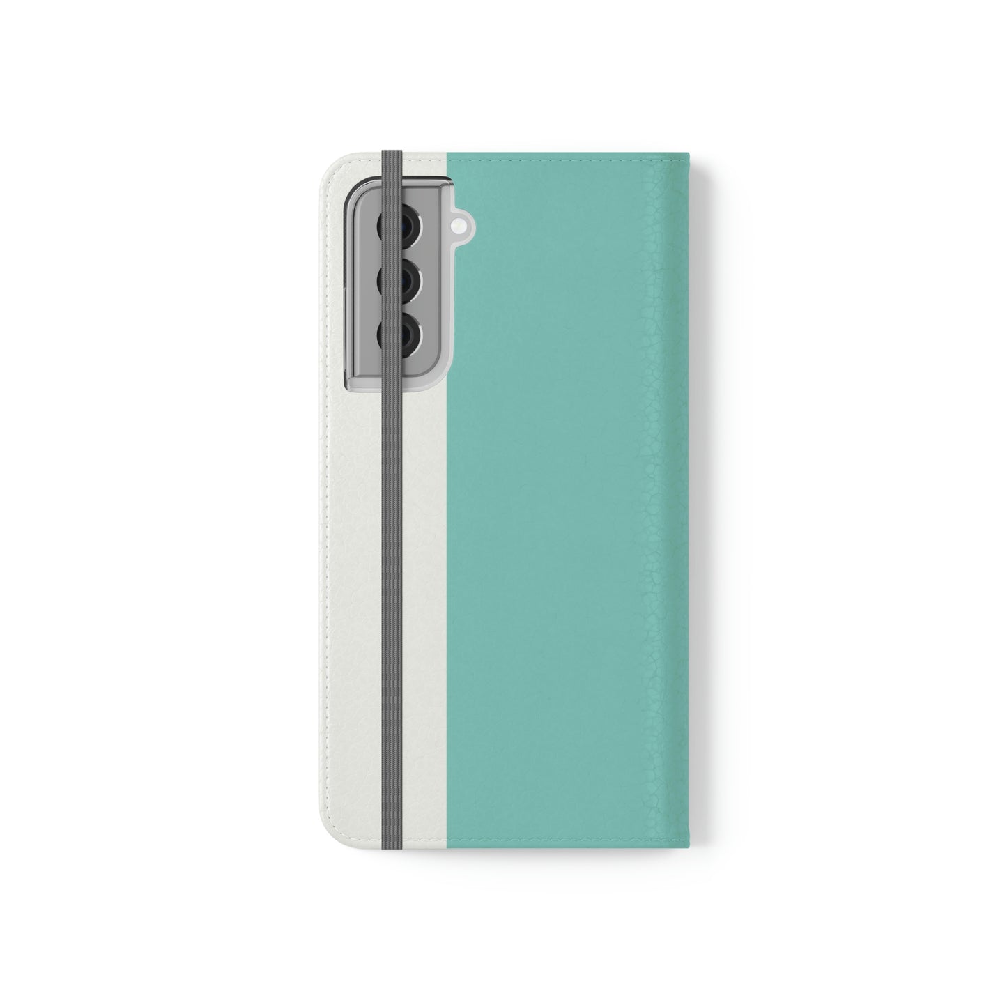 East West Color Block Phone Case, Blue Green Folio Phone Case, Breakfast at Tiffany Inspired Smart Phone Folding Case