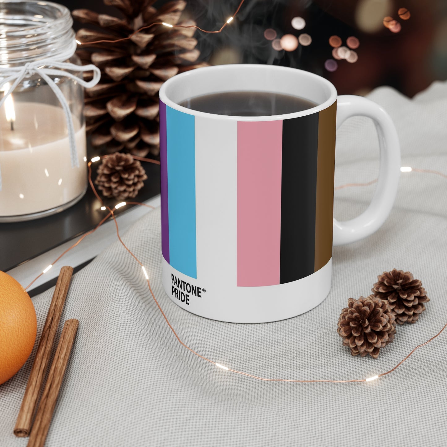 Custom Personalized Mug 11oz - LGBTQIA+ Color Swatch Mugs