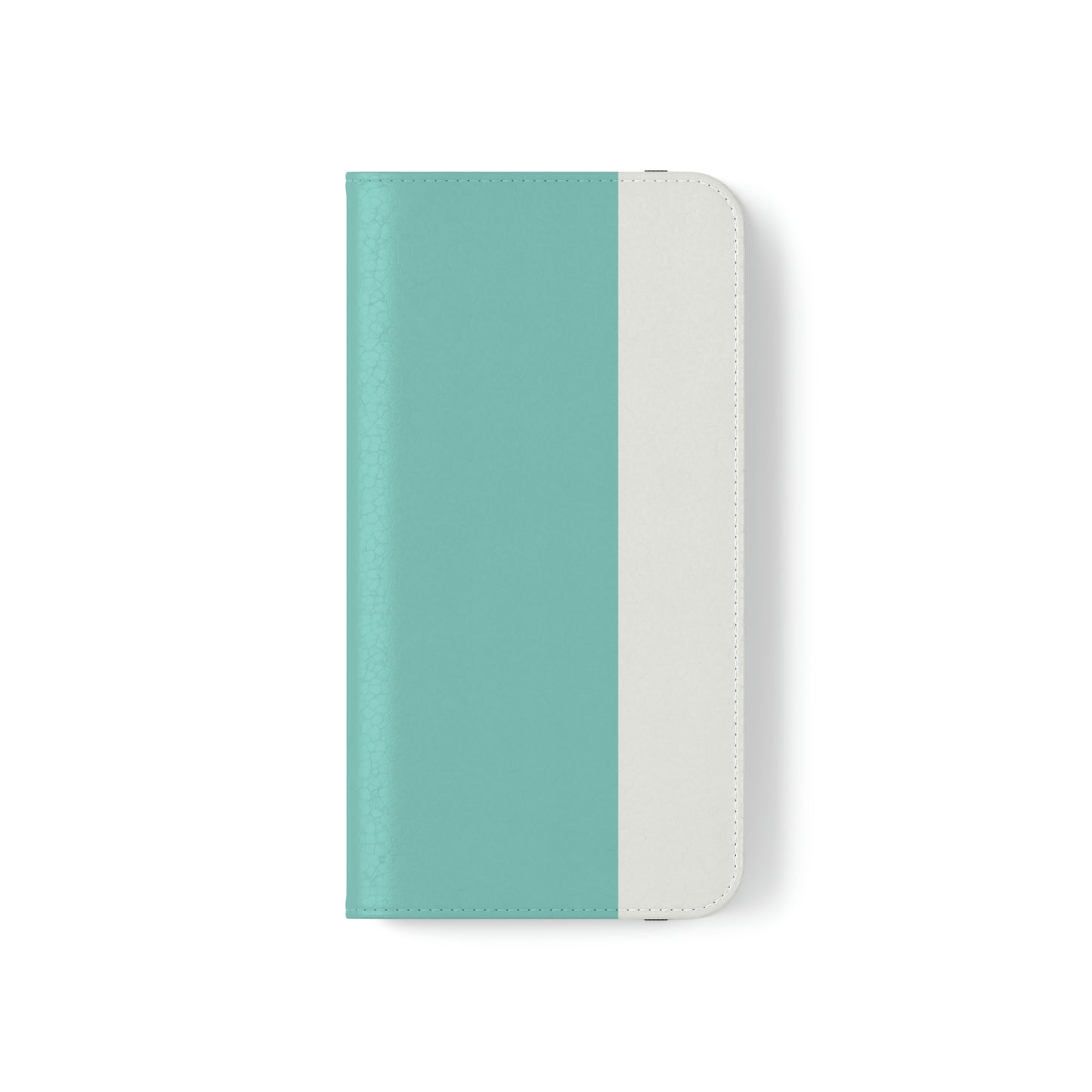 East West Color Block Phone Case, Blue Green Folio Phone Case, Breakfast at Tiffany Inspired Smart Phone Folding Case