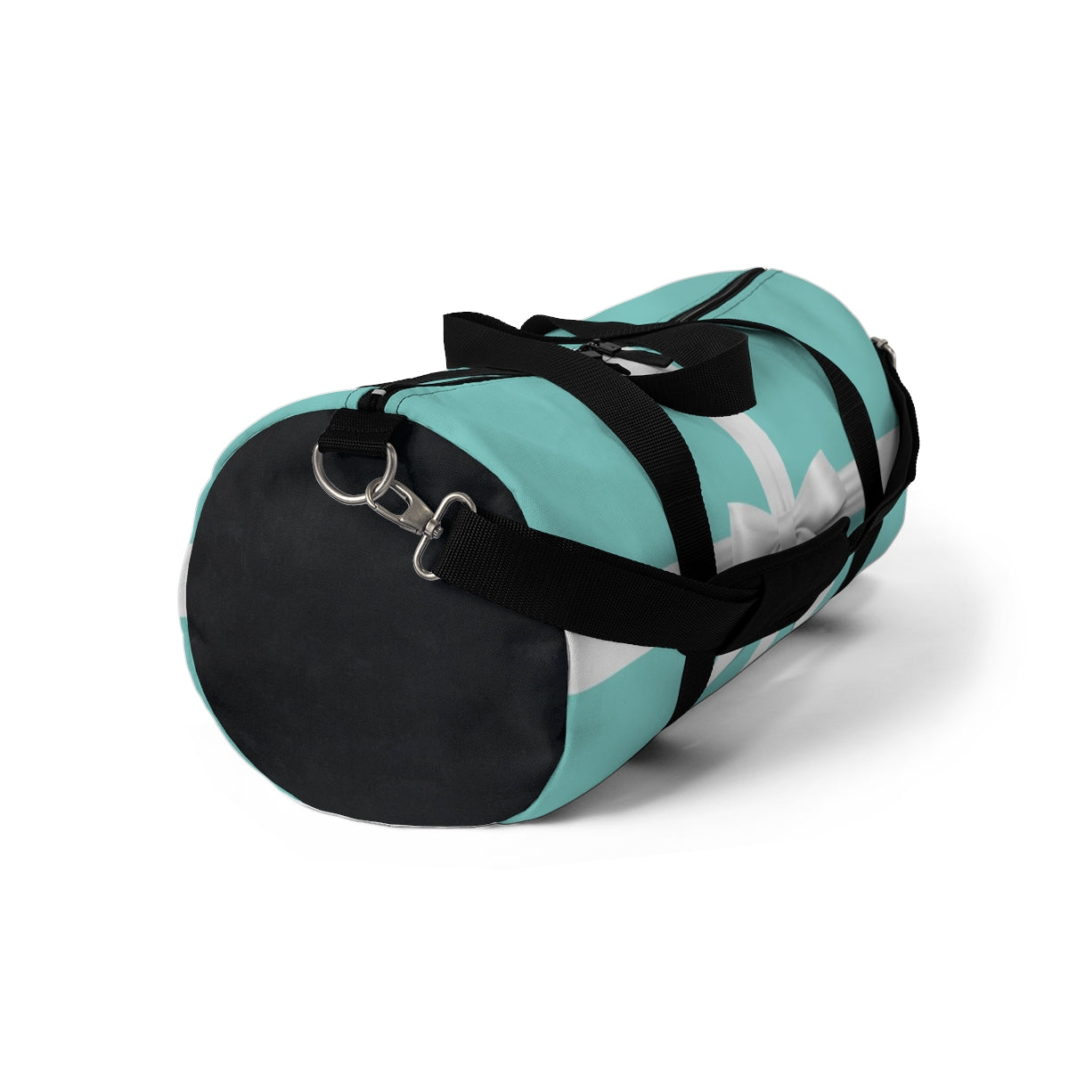 Personalized Little Blue Box Duffel Bag - White Bow