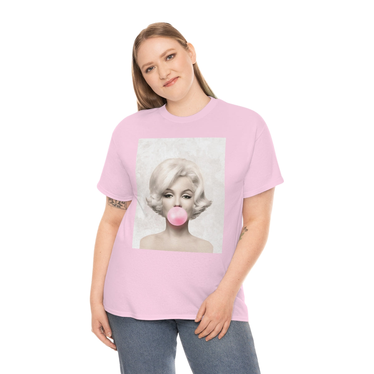 Pink Marilyn Monroe Bubblegum Tee Shirt