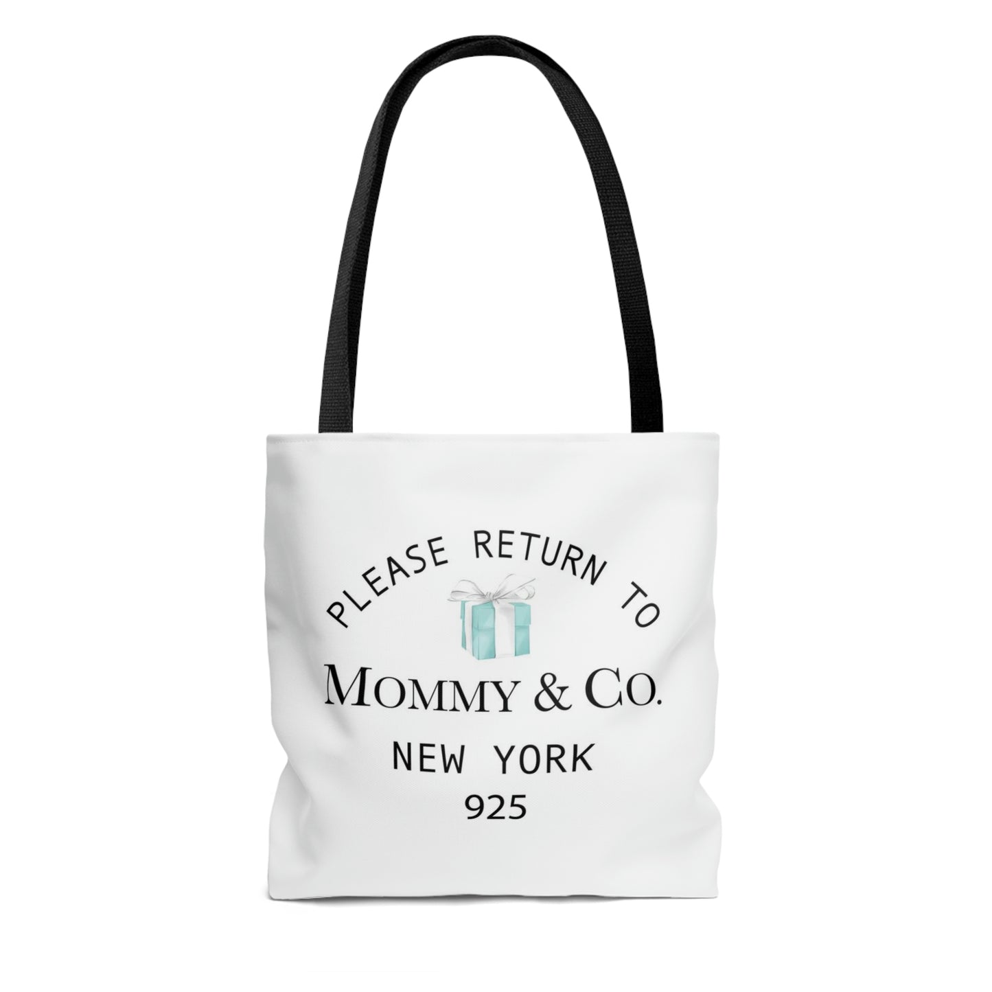 Personalized Please Return to Me Little Blue Box Tote - Square Utility Tote - 3 Sizes - Breakfast at Tiffany - Your Name & Co.