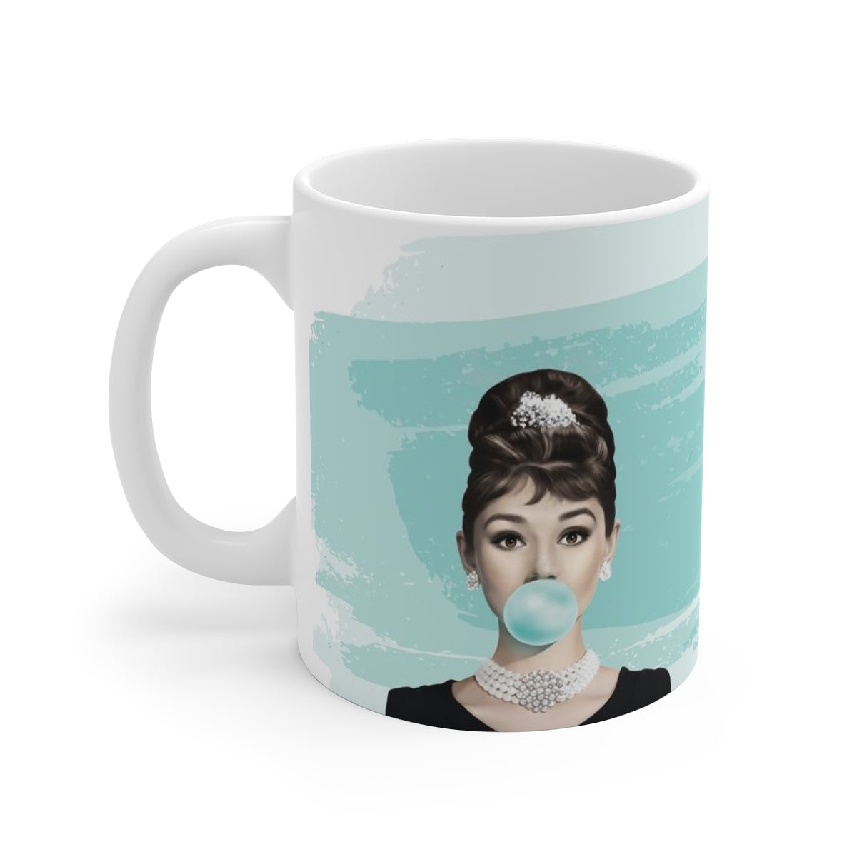 Audrey Hepburn Bubblegum Mug 11oz