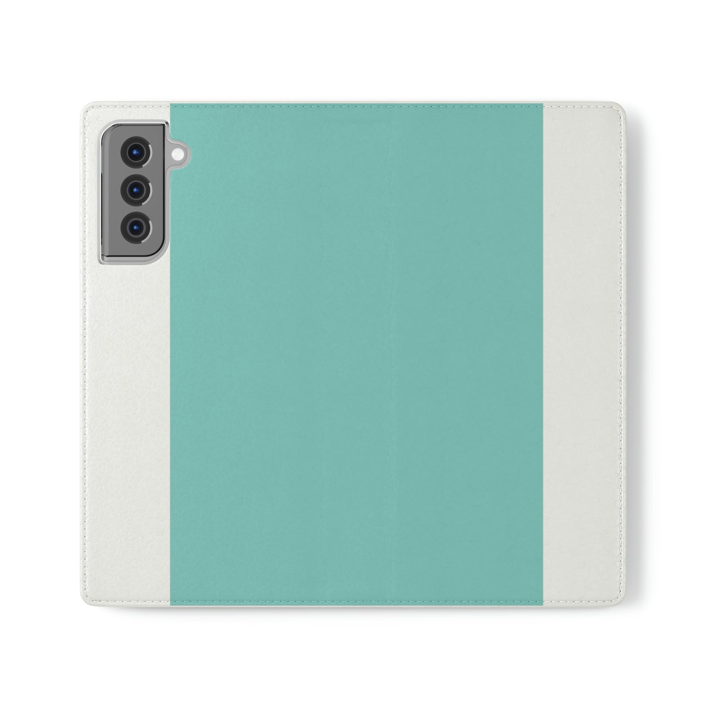 East West Color Block Phone Case, Blue Green Folio Phone Case, Breakfast at Tiffany Inspired Smart Phone Folding Case