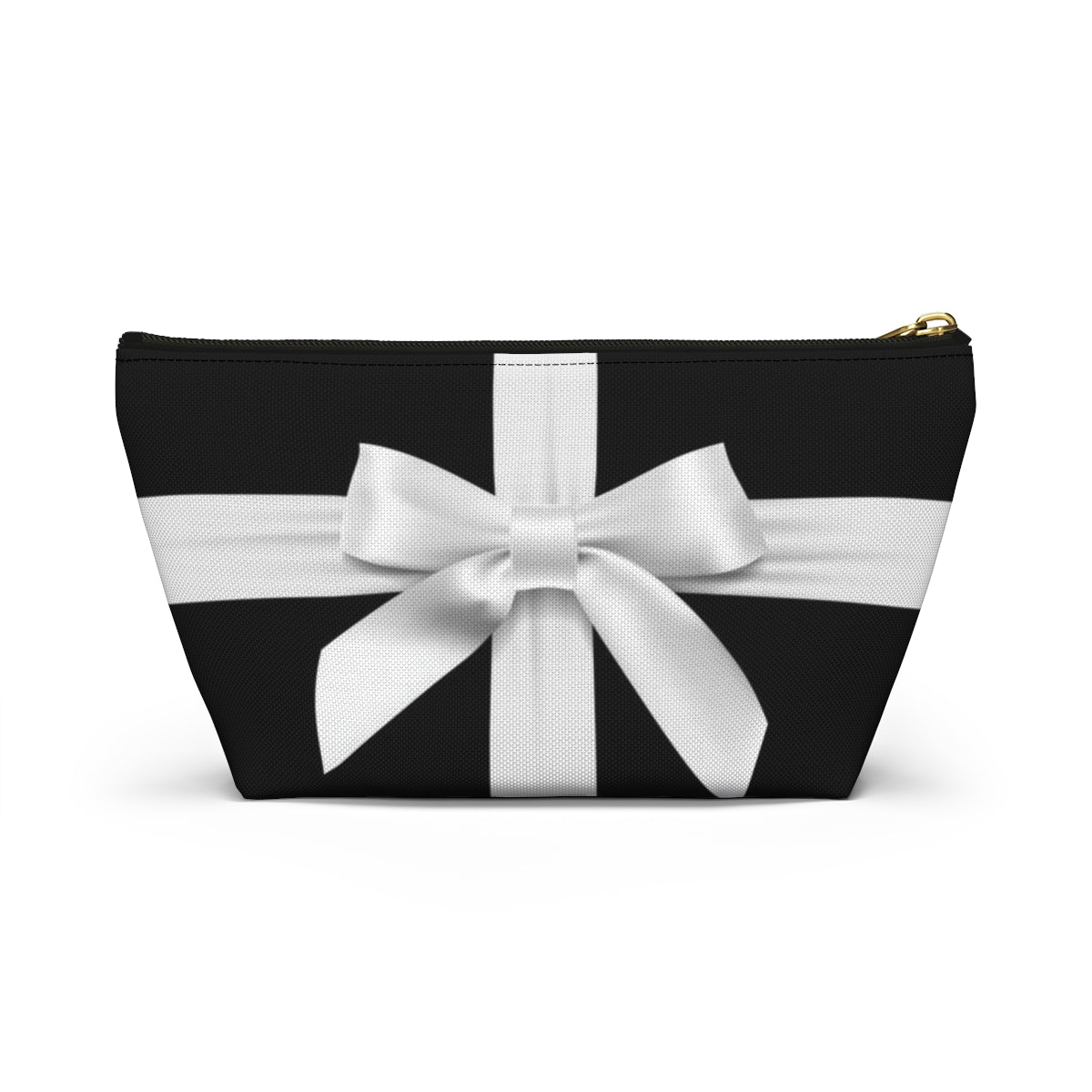 Little Black Box Cosmetic Pouch w T-bottom, Accessory Pouch