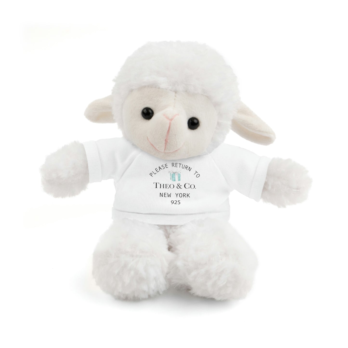 Please Return to Me - Stuffed Animals with Custom Tee - Breakfast at Tiffany Name & Co.