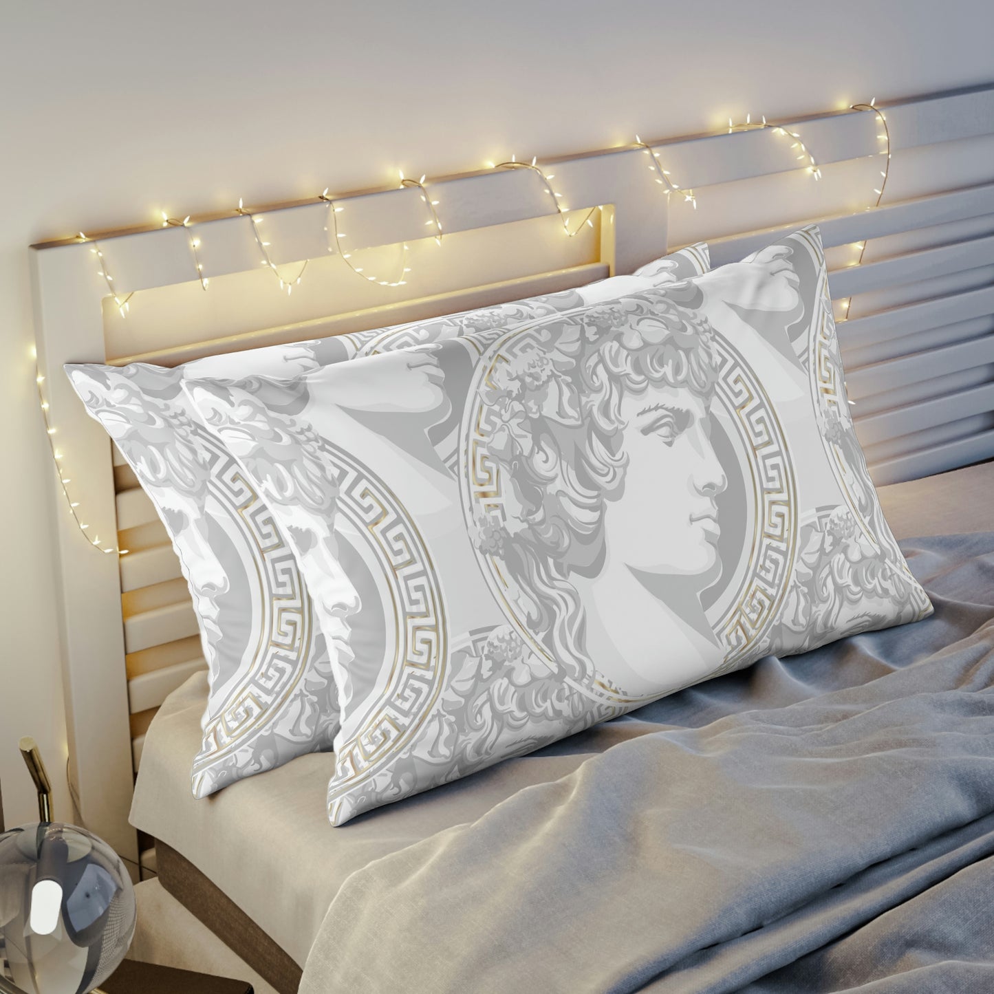 Greek God Antinous Pillow Sham - Custom Designed Roman Pillow Sham - Roman Empire Bed Pillow Covers