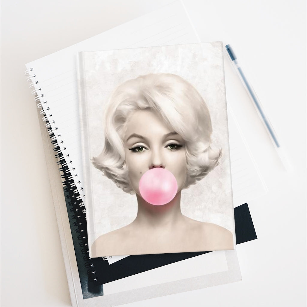 Bubblegum Divas Ballet Journal - Ruled Line, Marilyn Monroe, Audrey Hepburn