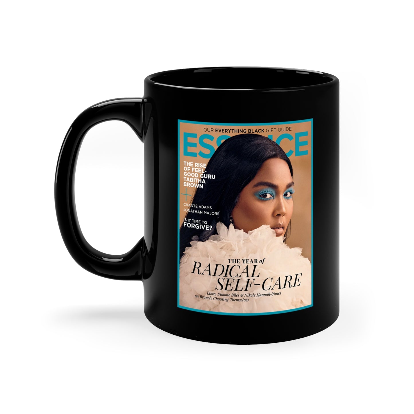 Lizzo ESSENCE Magazine Cover Mug - 11oz Black Mug - Lizzo Autograph Mug