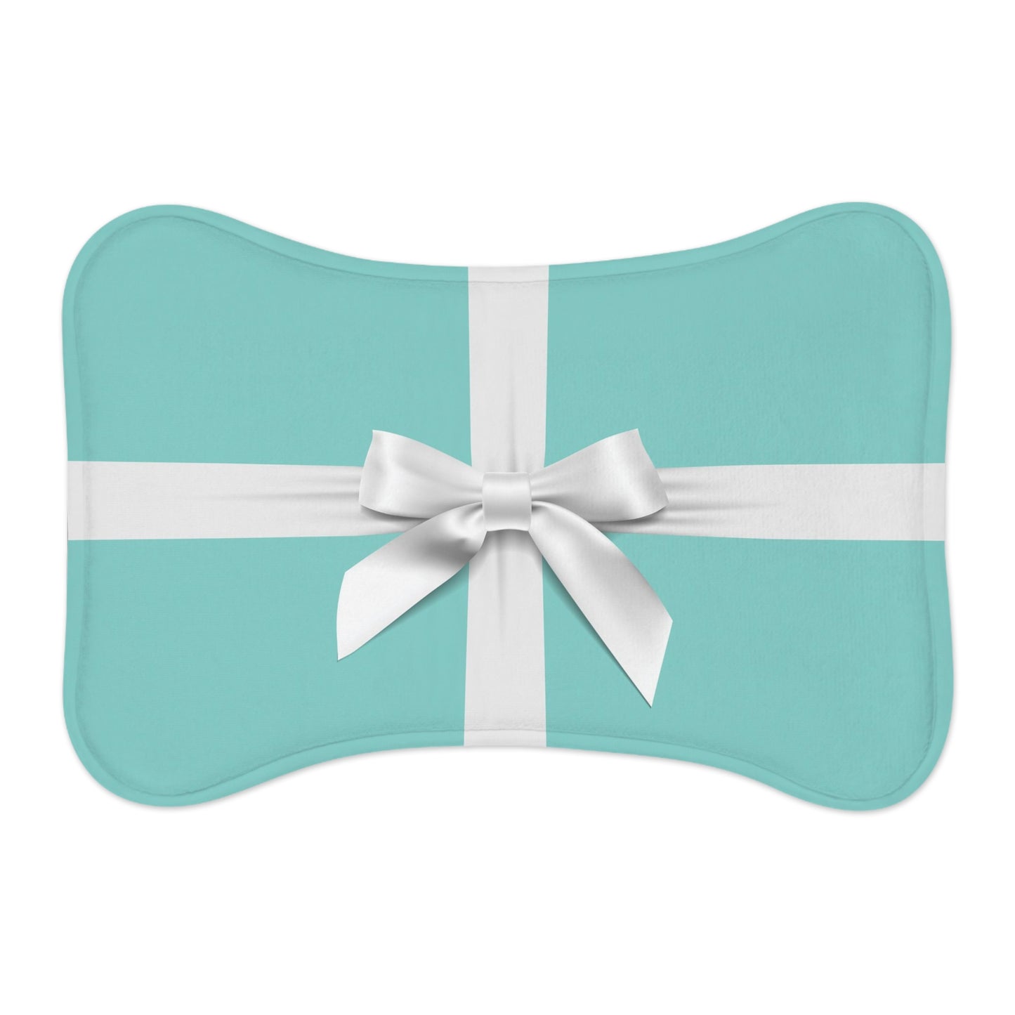 Personalized Little Blue Box Pet Mat - Pet Feeding Mats - Pet Name and Co. Feeding Mat