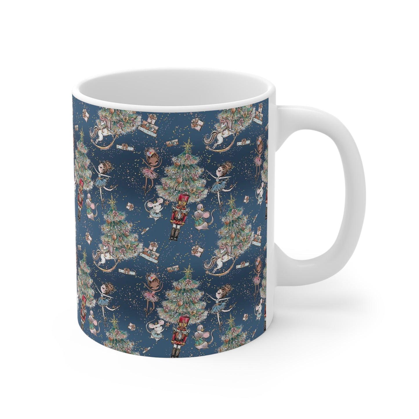 Personalized Nutcracker Mug 11oz - Winter Blue Nutcracker Ballet Mug