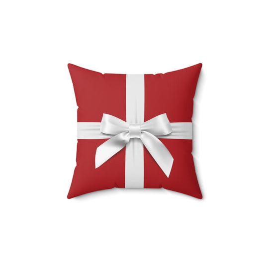 Little Red Box Holiday Pillow, Christmas Pillow - Christmas & Co.