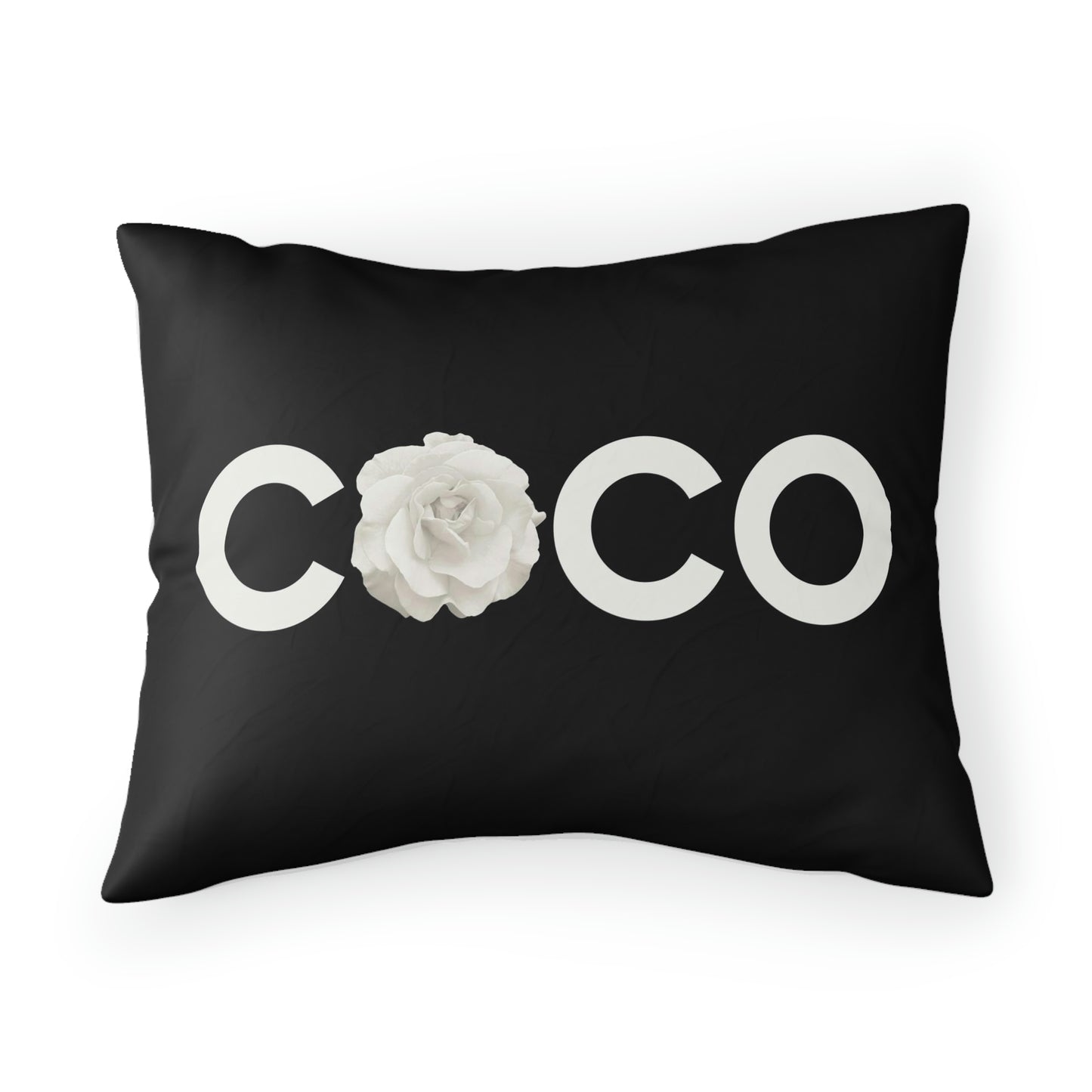 COCO Rose Pillow Sham - Custom Designed Pillow Shams - Personalized Pillow Shams - Your Name Bed Pillow Covers