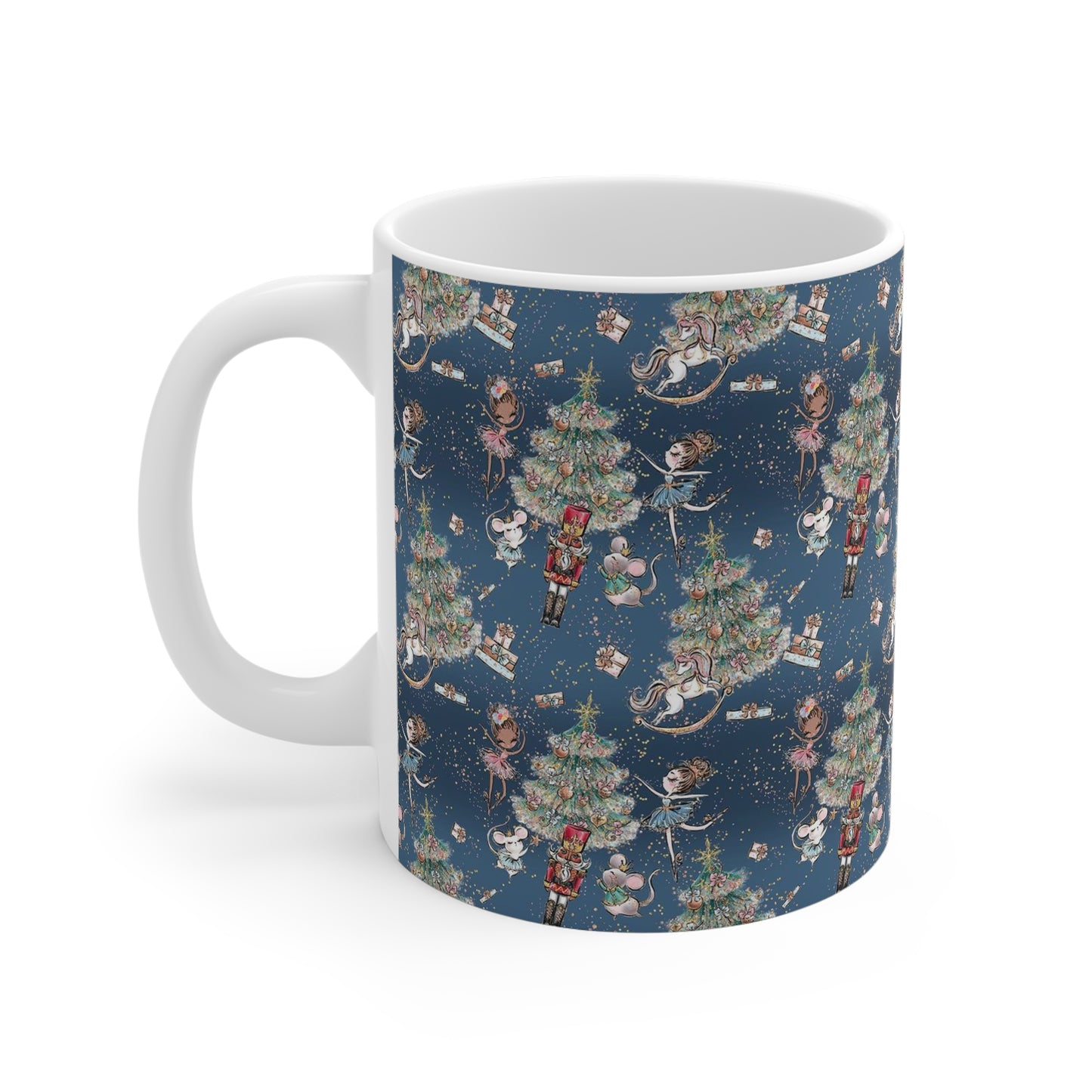 Personalized Nutcracker Mug 11oz - Winter Blue Nutcracker Ballet Mug