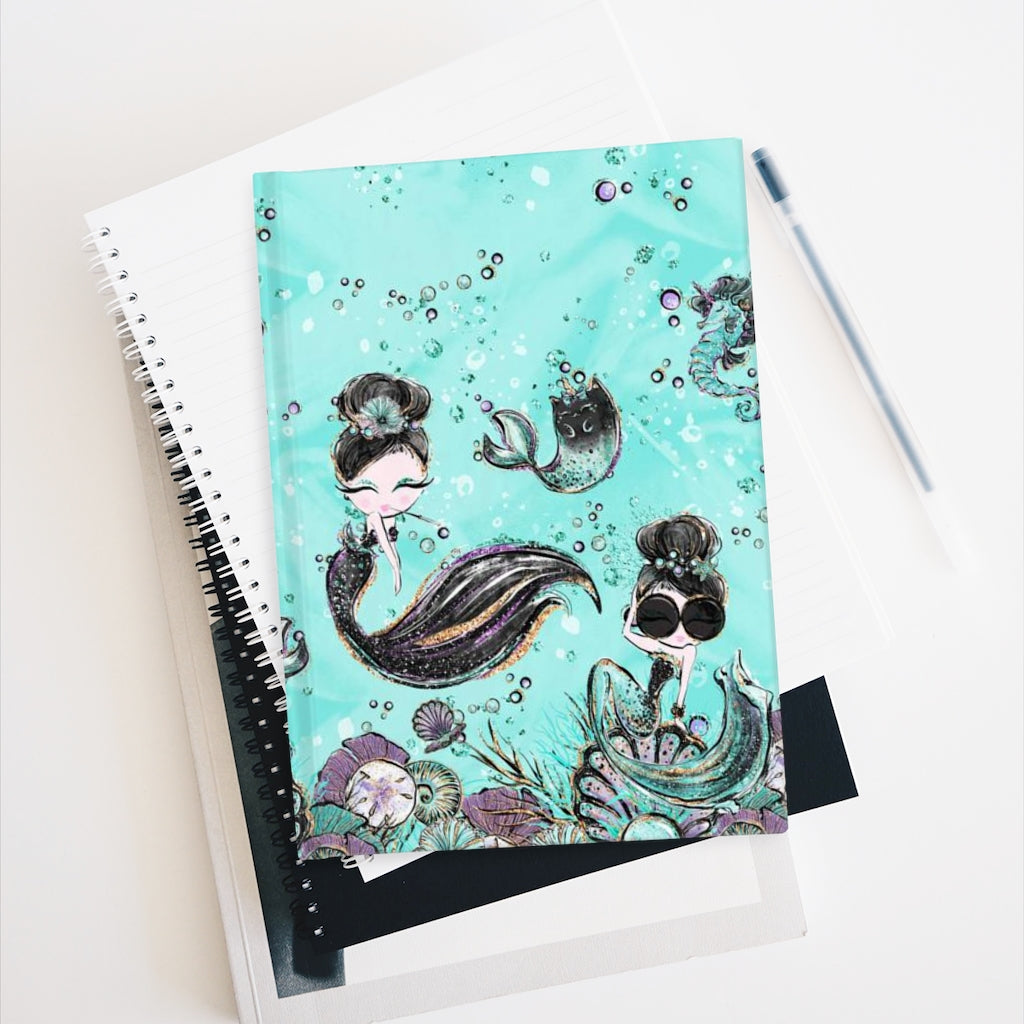 Breakfast at Tiffany Mermaid Journal - Blank Pages, Audrey Hepburn, Caticorn