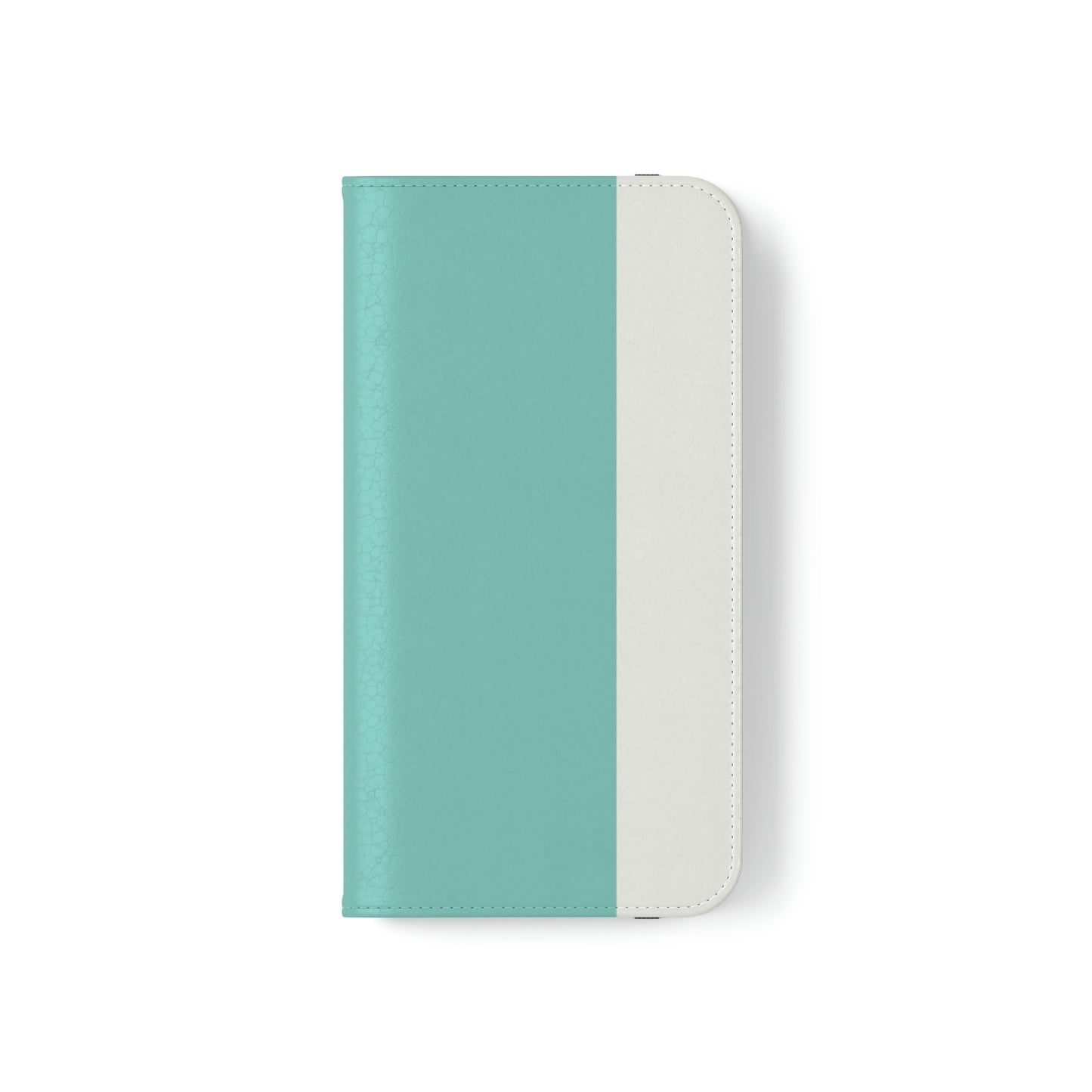 East West Color Block Phone Case, Blue Green Folio Phone Case, Breakfast at Tiffany Inspired Smart Phone Folding Case