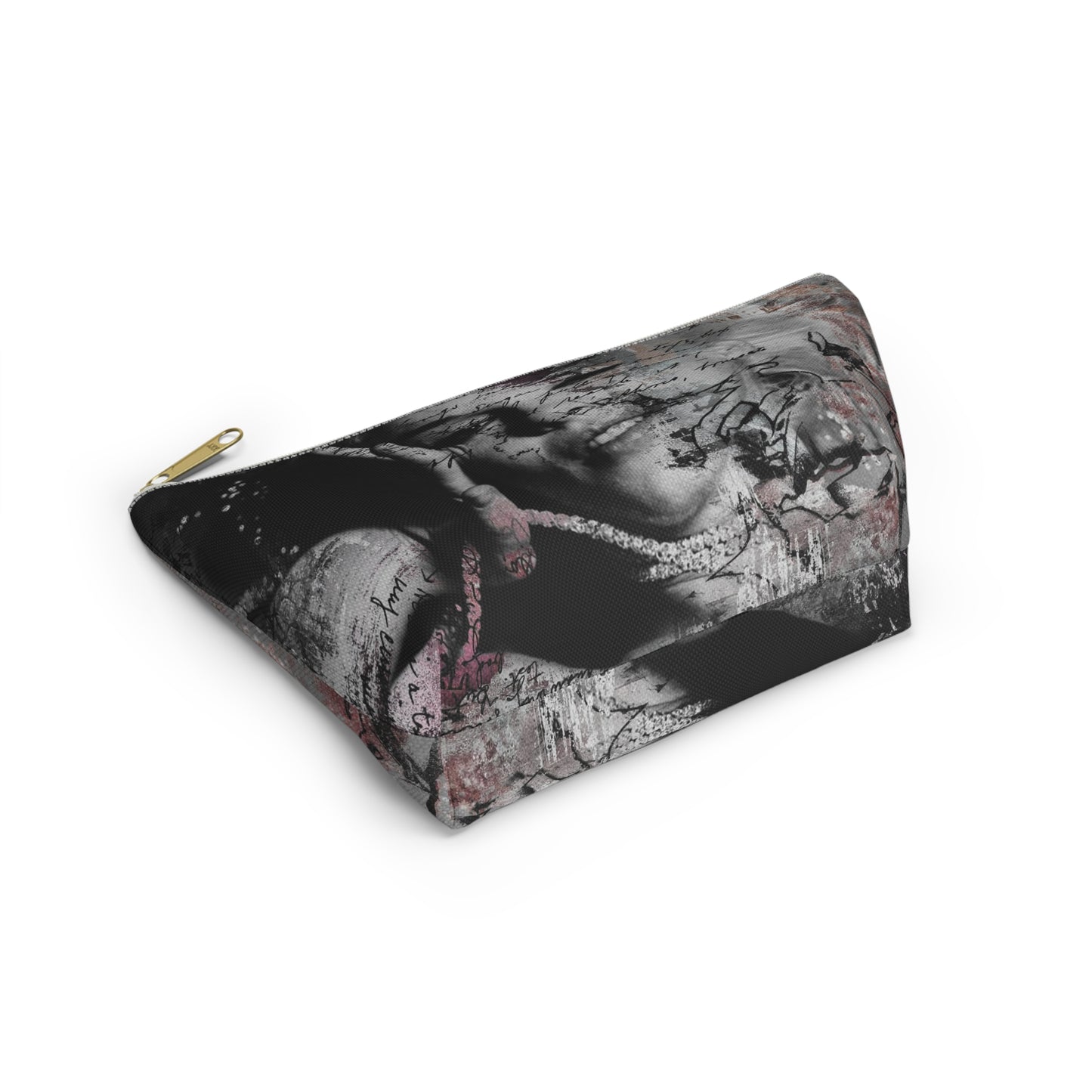 Lindsay Lohan Cosmetic Pouch w T-bottom, Accessory Pouch - Lindsay Lohan as Marilyn Monroe Abstract Makeup Bag