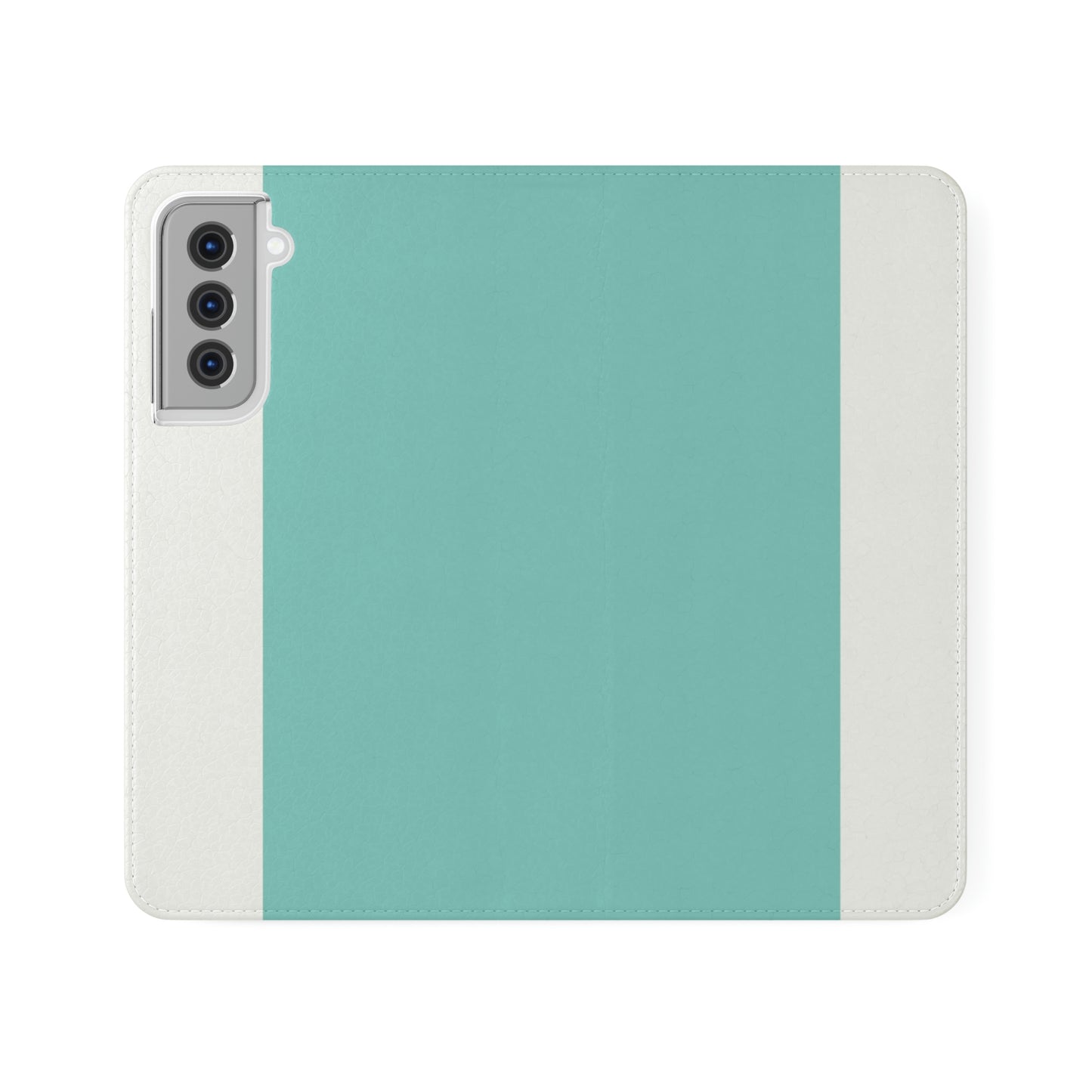 East West Color Block Phone Case, Blue Green Folio Phone Case, Breakfast at Tiffany Inspired Smart Phone Folding Case