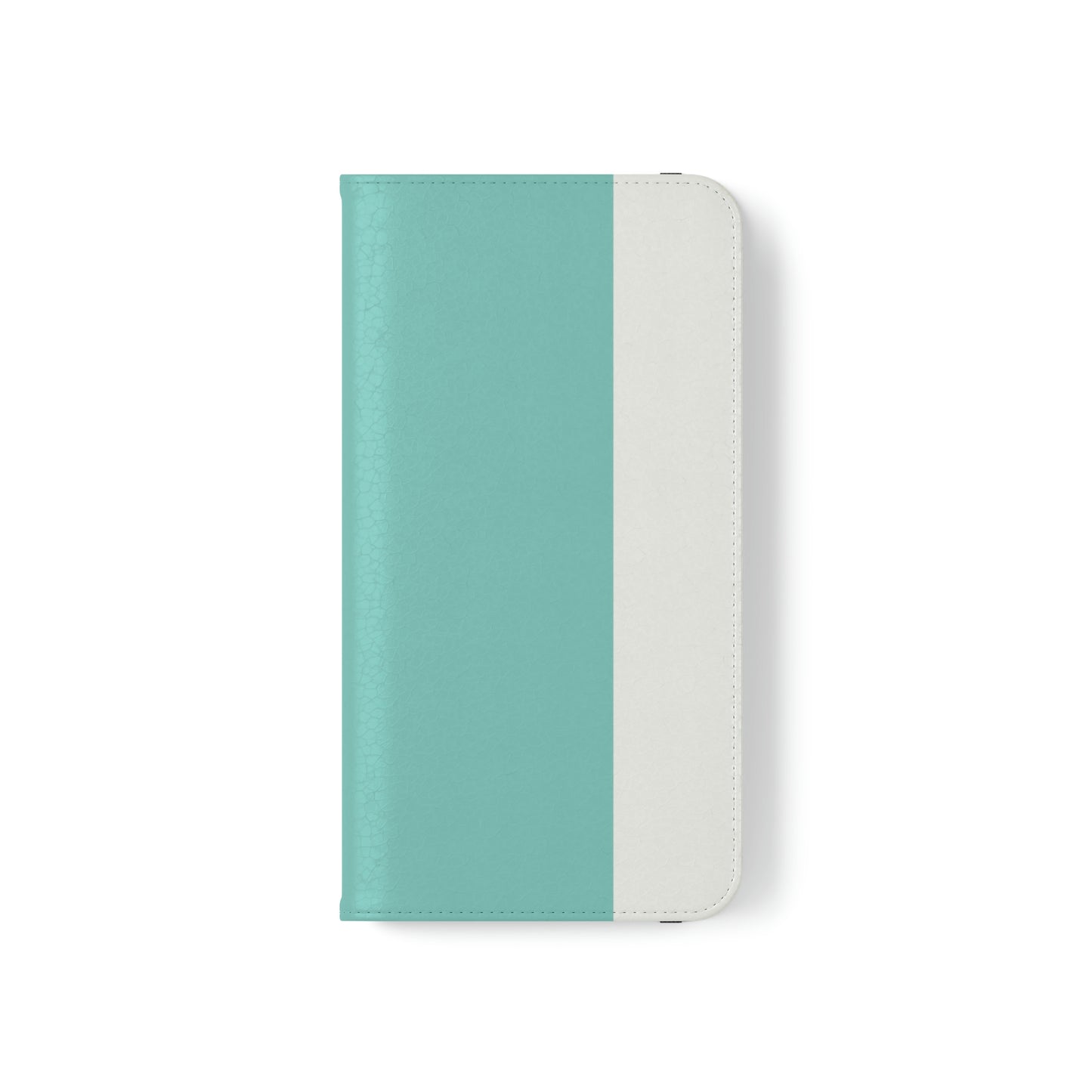 East West Color Block Phone Case, Blue Green Folio Phone Case, Breakfast at Tiffany Inspired Smart Phone Folding Case