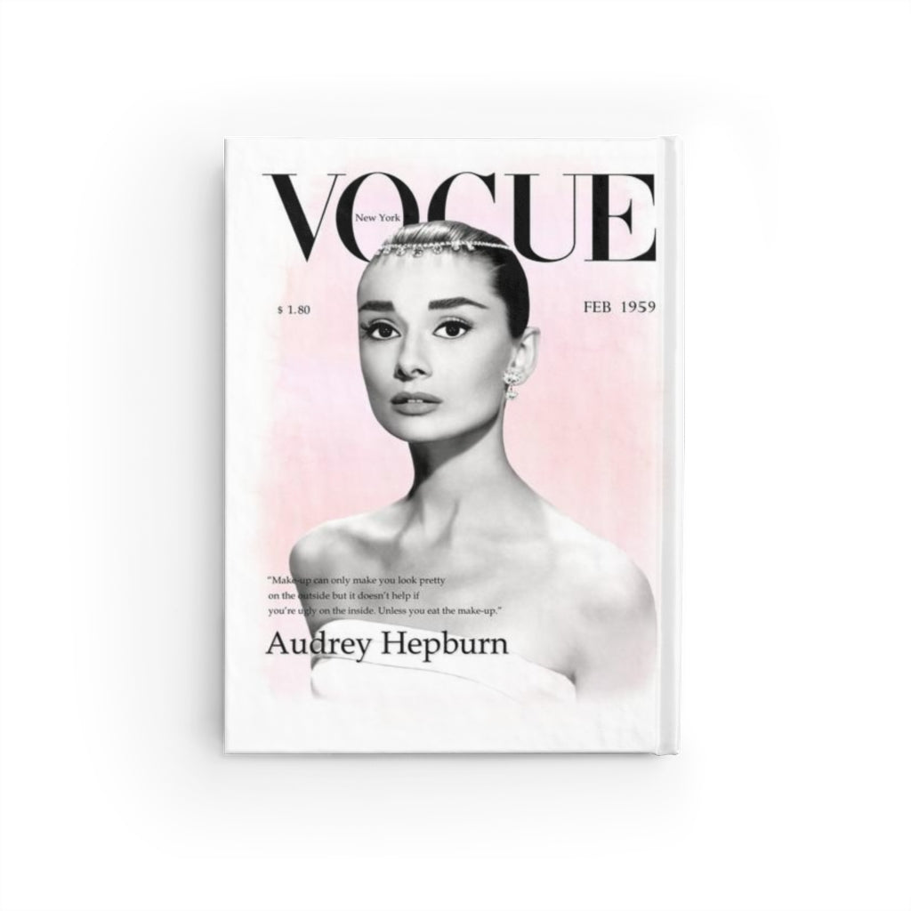 VOGUE Audrey Hepburn Journal - Ruled Line, Pink