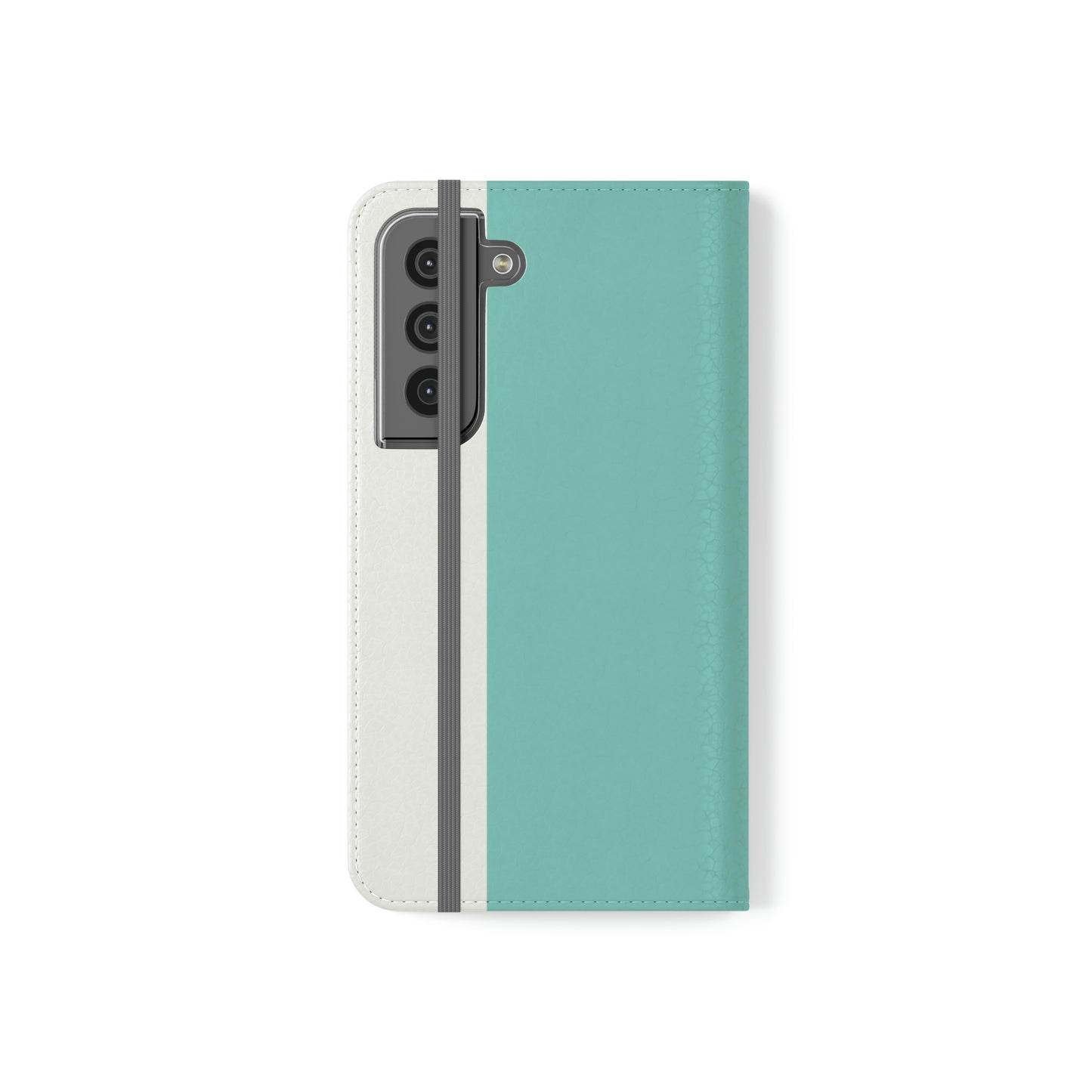 East West Color Block Phone Case, Blue Green Folio Phone Case, Breakfast at Tiffany Inspired Smart Phone Folding Case