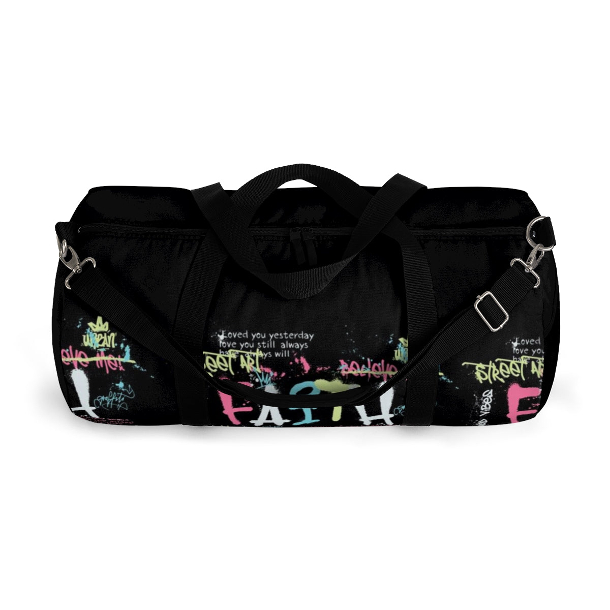 Faith Duffel Bag - Graffiti Paint Faith Inspiration