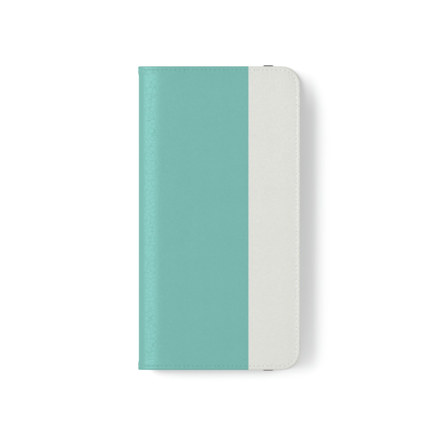 East West Color Block Phone Case, Blue Green Folio Phone Case, Breakfast at Tiffany Inspired Smart Phone Folding Case