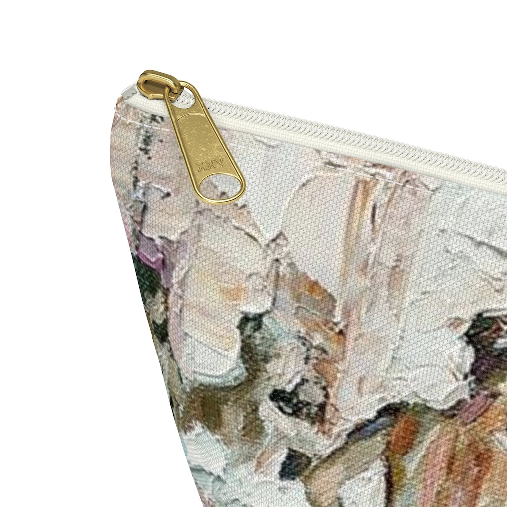 Ballerina Cosmetic Pouch w T-bottom, Accessory Pouch, Ballet Oil Painting