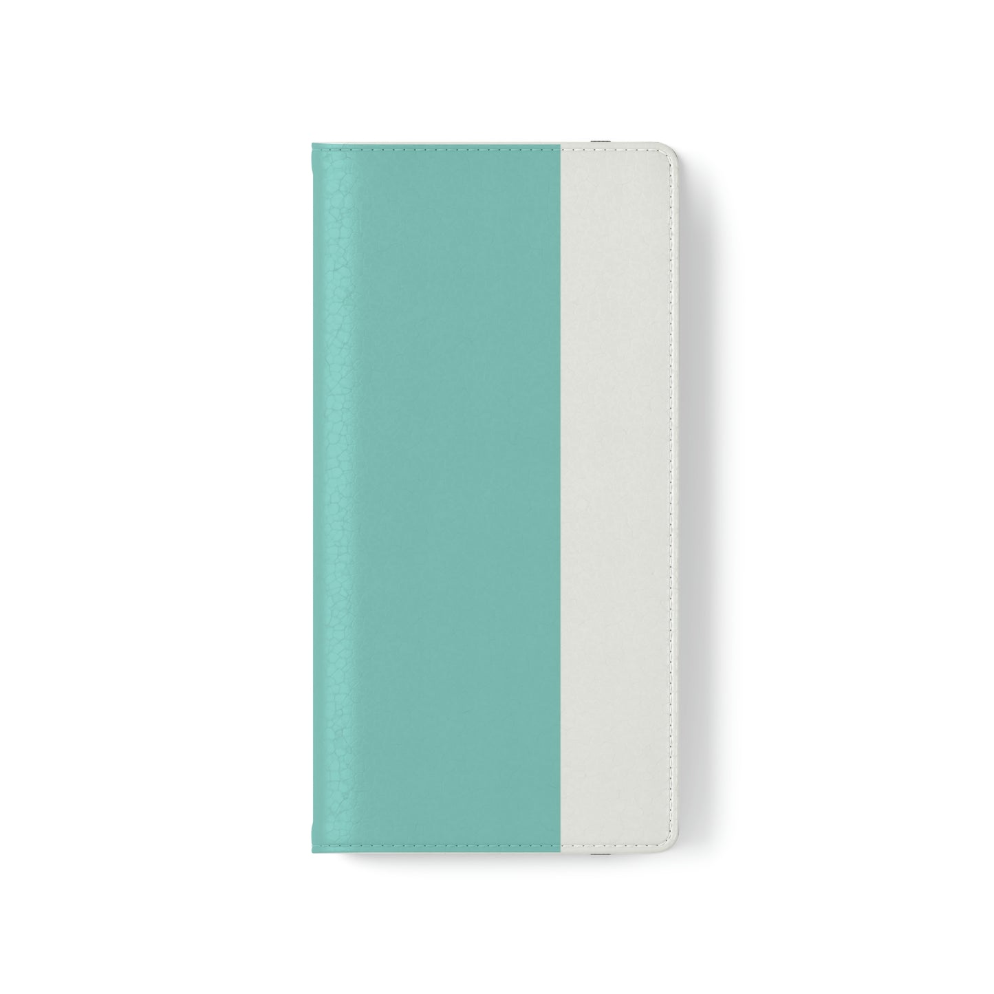 East West Color Block Phone Case, Blue Green Folio Phone Case, Breakfast at Tiffany Inspired Smart Phone Folding Case