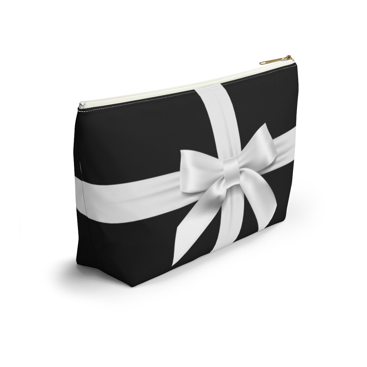 Little Black Box Cosmetic Pouch w T-bottom, Accessory Pouch