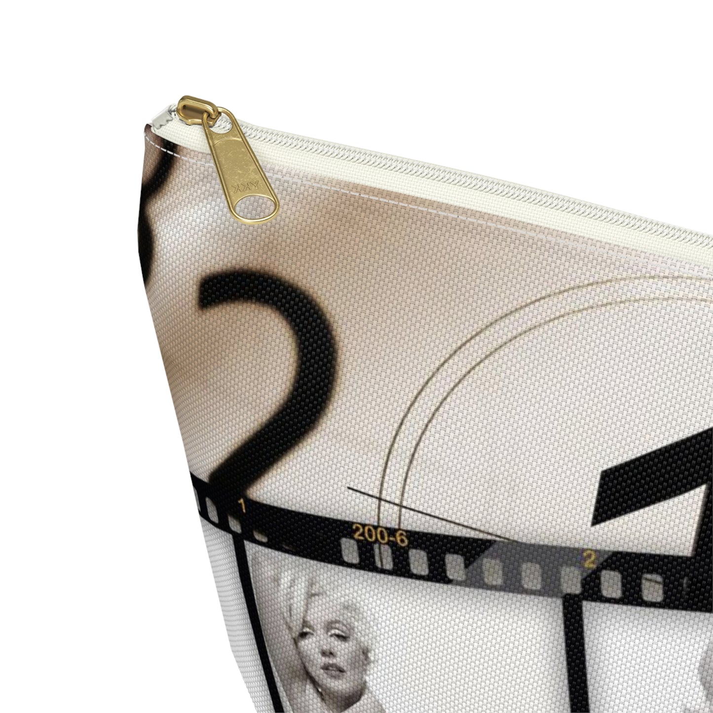 Marilyn Monroe Cosmetic Pouch w T-bottom, Accessory Pouch - Marilyn on Film Makeup Bag