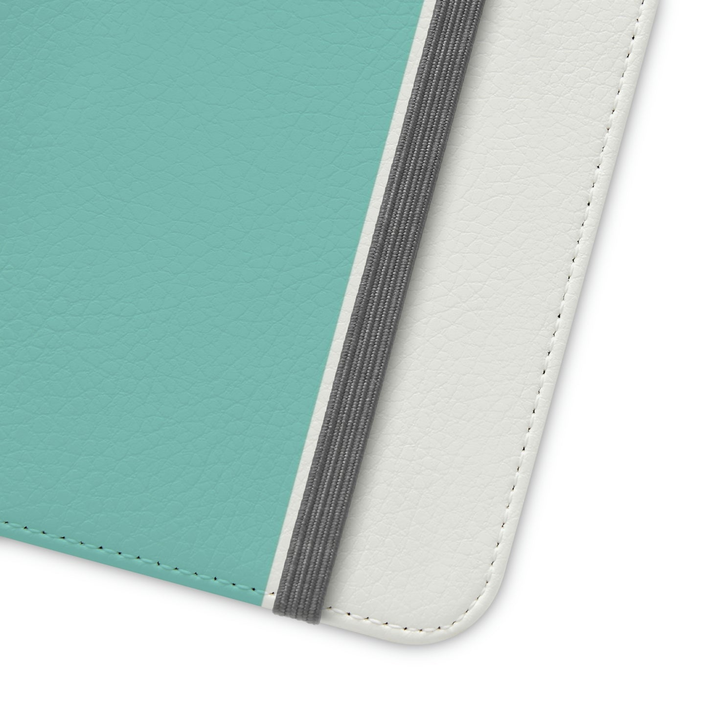 East West Color Block Phone Case, Blue Green Folio Phone Case, Breakfast at Tiffany Inspired Smart Phone Folding Case