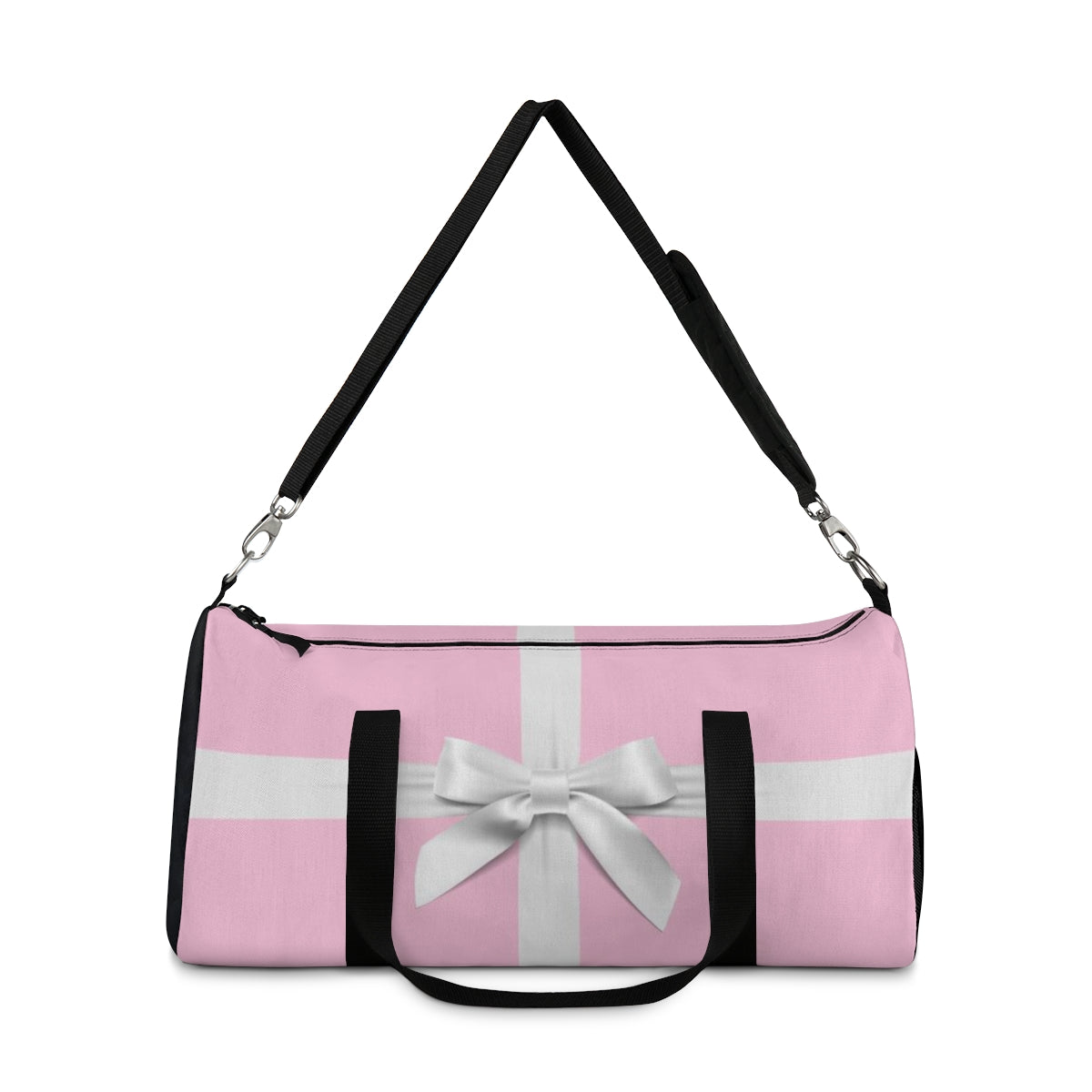 Personalized Little Pink Box Duffel Bag - White Bow