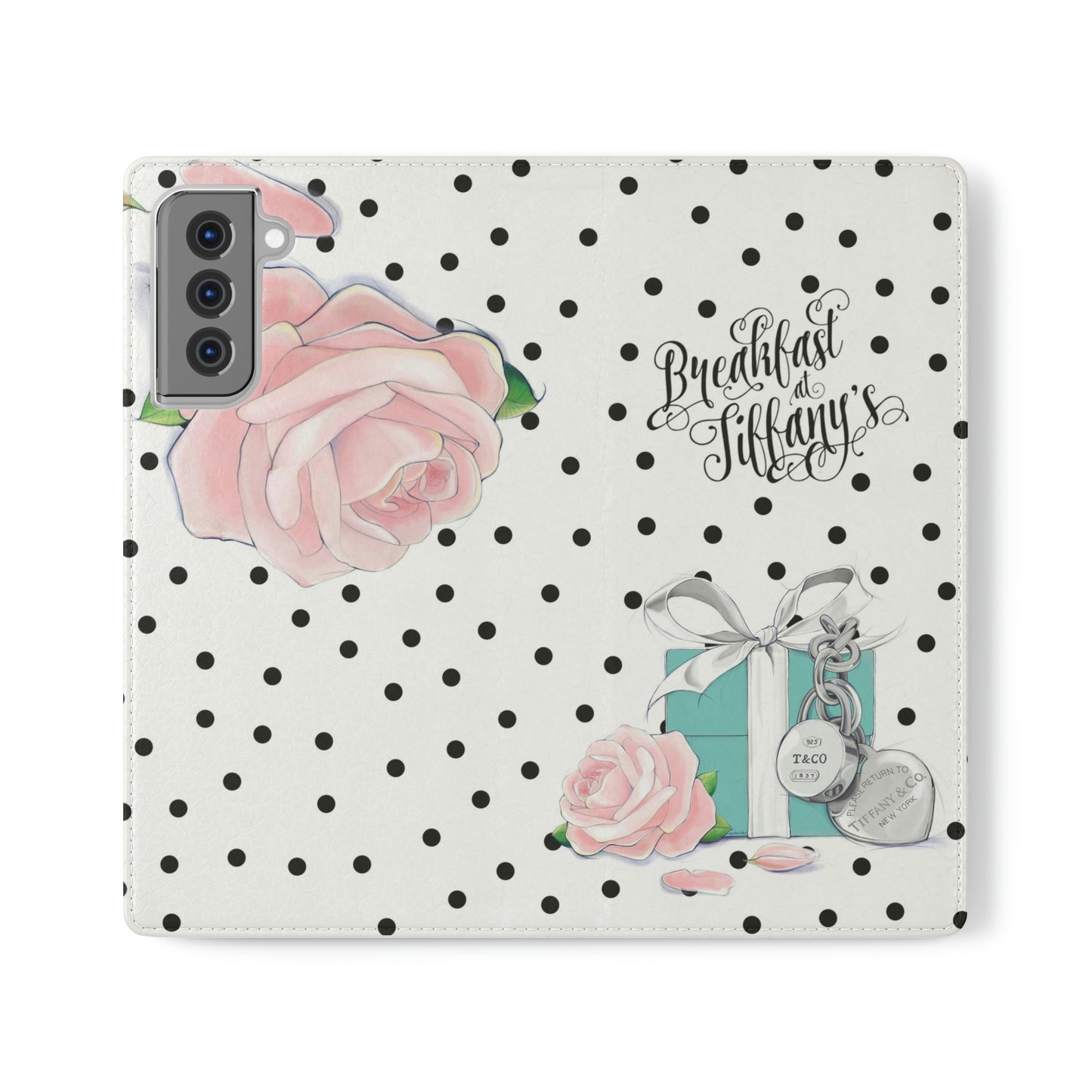 Personalized Breakfast at Tiffany Phone Case, Folio Phone Case, Breakfast at Tiffany Smart Phone Folding Case