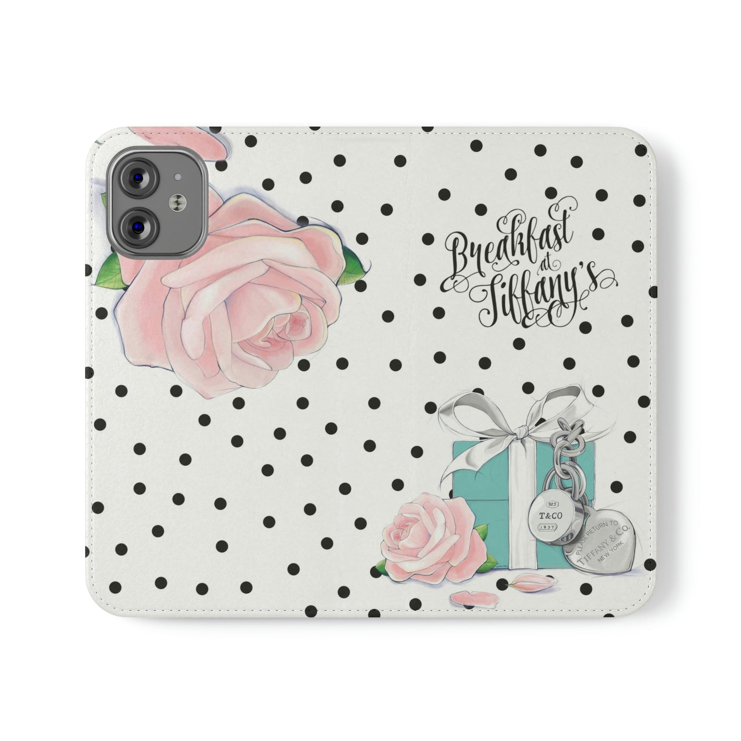 Personalized Breakfast at Tiffany Phone Case, Folio Phone Case, Breakfast at Tiffany Smart Phone Folding Case