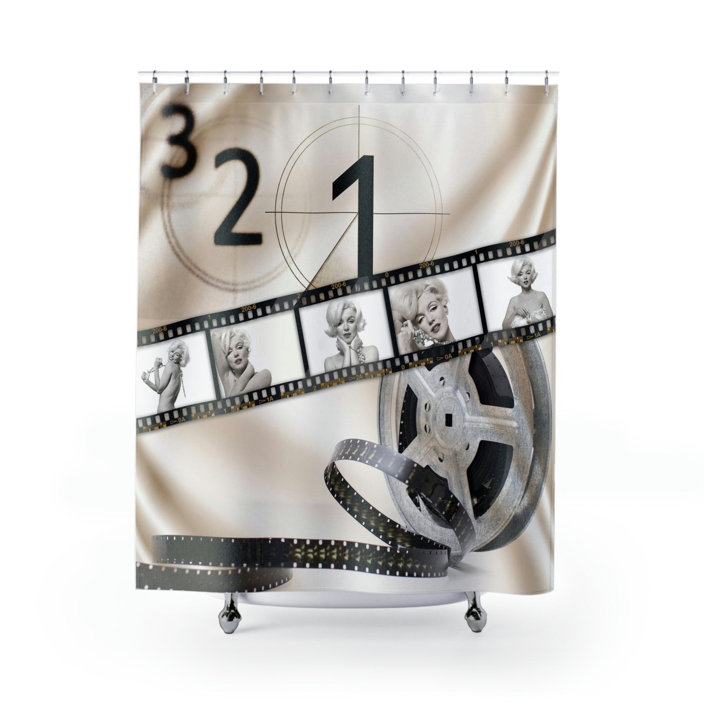 Marilyn Monroe Shower Curtain - Marilyn Monroe Hollywood Film Star Bath Curtain