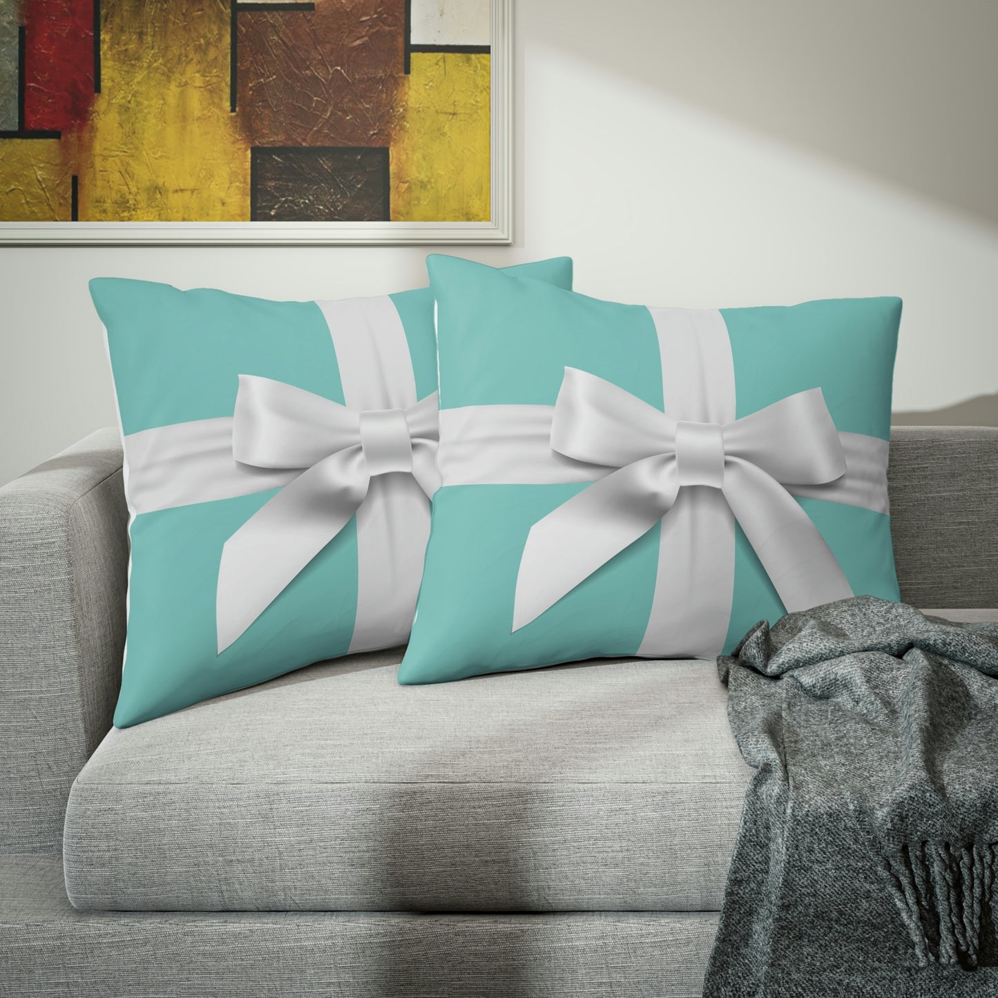 Personalized Little Blue Box Pillow Shams - Custom Designed Pillow Shams - Standard Size and King Size - Bed Pillow Covers