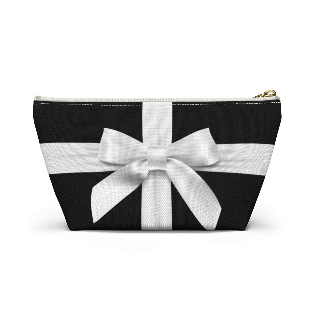 Little Black Box Cosmetic Pouch w T-bottom, Accessory Pouch