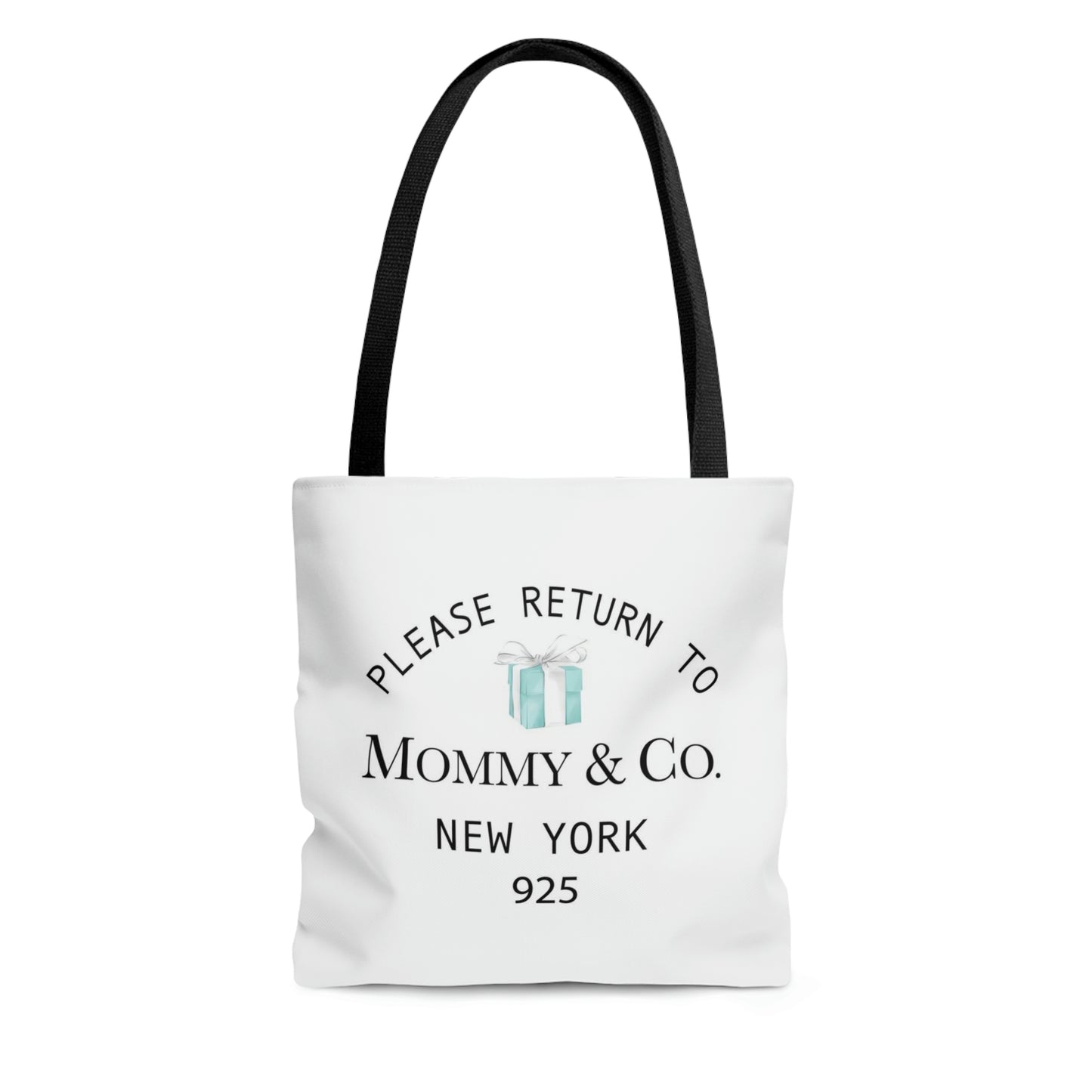 Personalized Please Return to Me Little Blue Box Tote - Square Utility Tote - 3 Sizes - Breakfast at Tiffany - Your Name & Co.