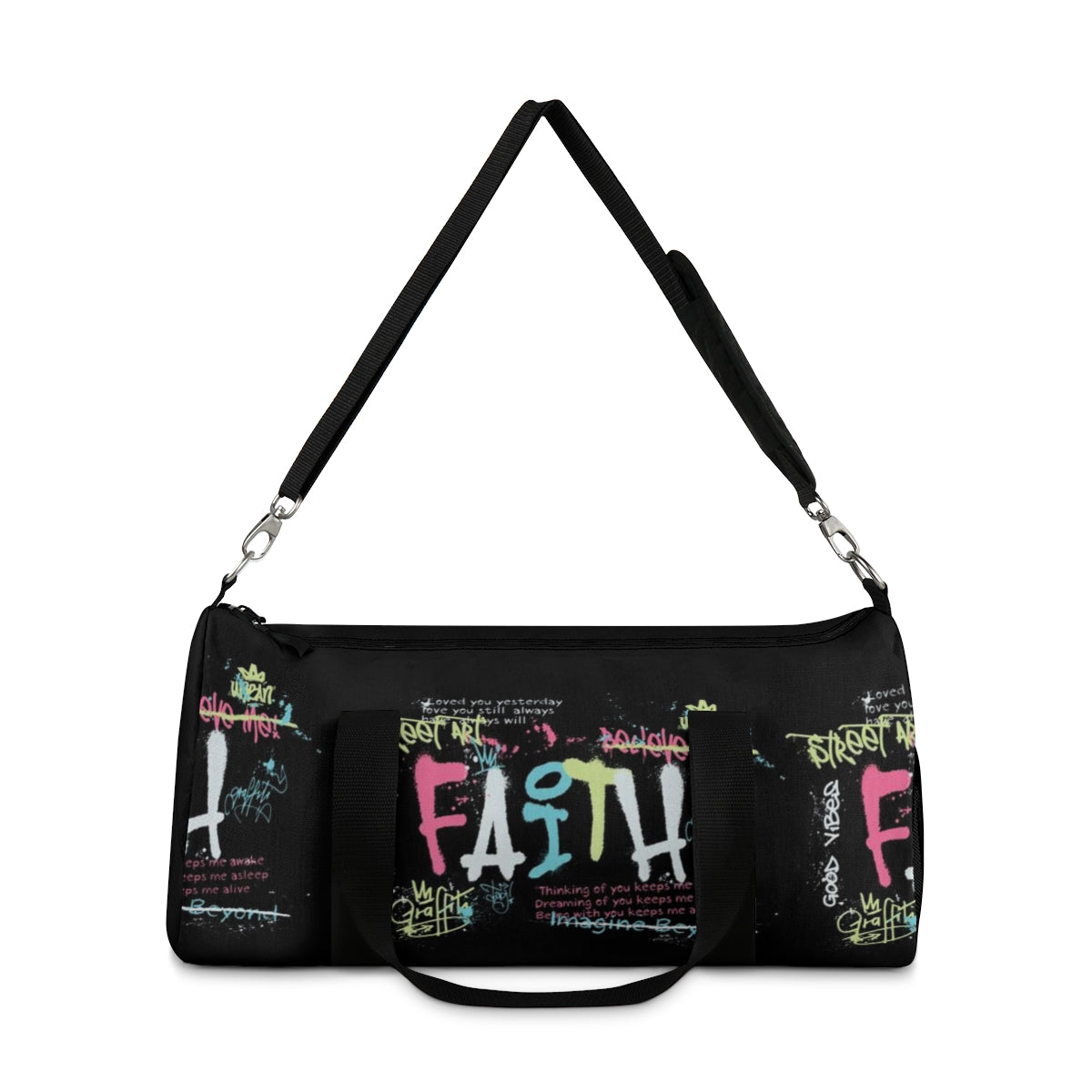 Faith Duffel Bag - Graffiti Paint Faith Inspiration