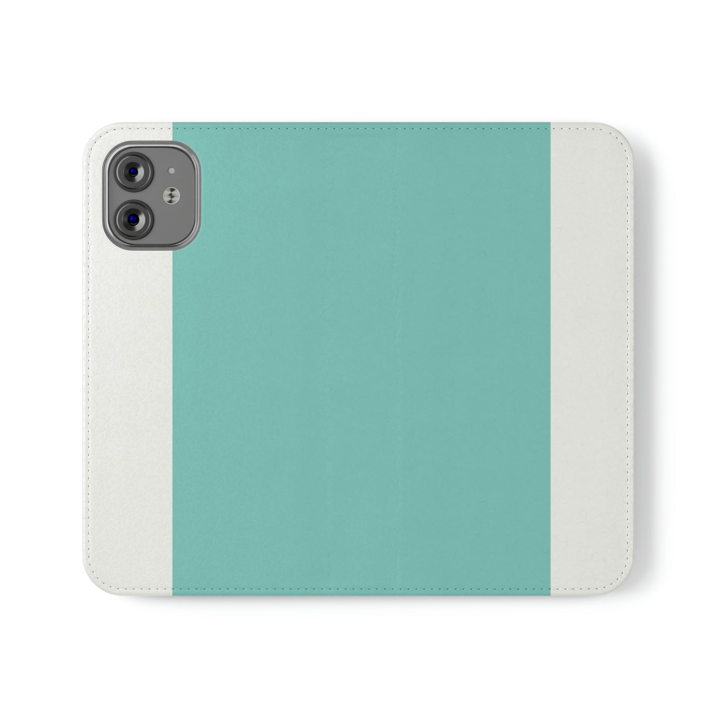 East West Color Block Phone Case, Blue Green Folio Phone Case, Breakfast at Tiffany Inspired Smart Phone Folding Case