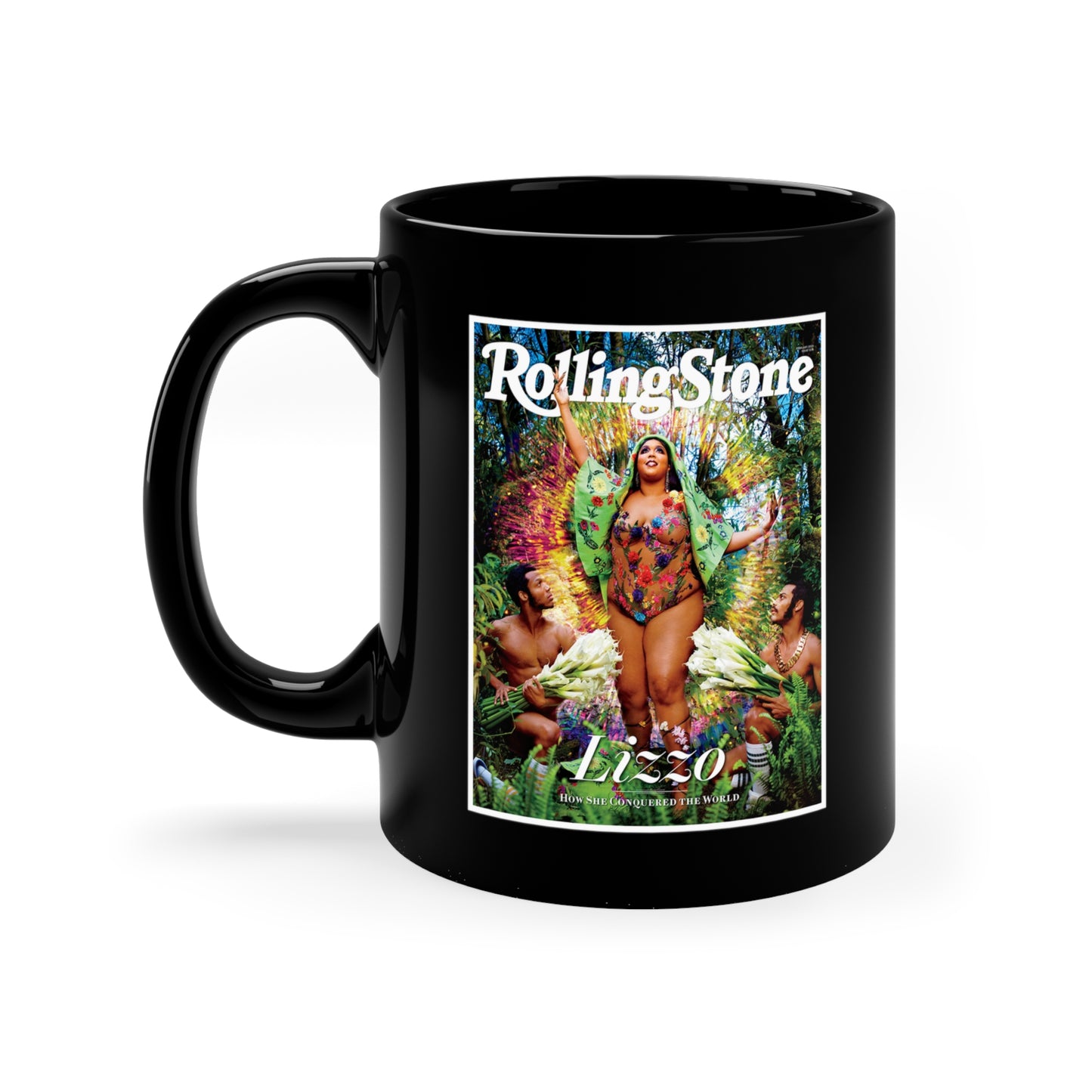 LIZZO Rolling Stone Magazine Cover Mug - 11oz Black Mug - Lizzo Autograph Mug