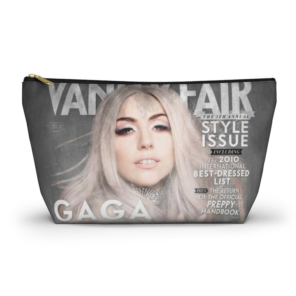 Lady Gaga Cosmetic Pouch w T-bottom, Accessory Pouch, Vanity Fair